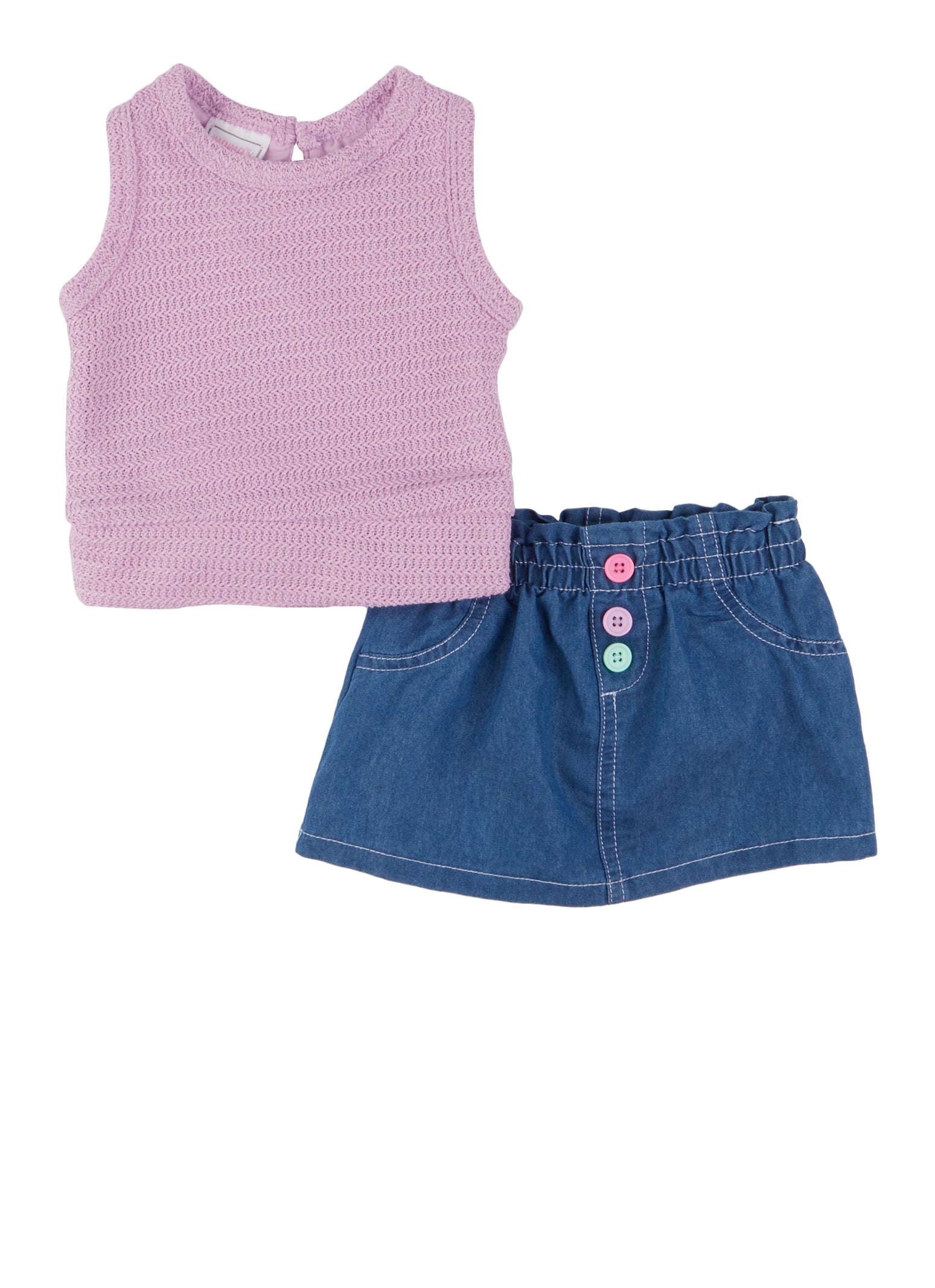 Infant jean fashion skirt