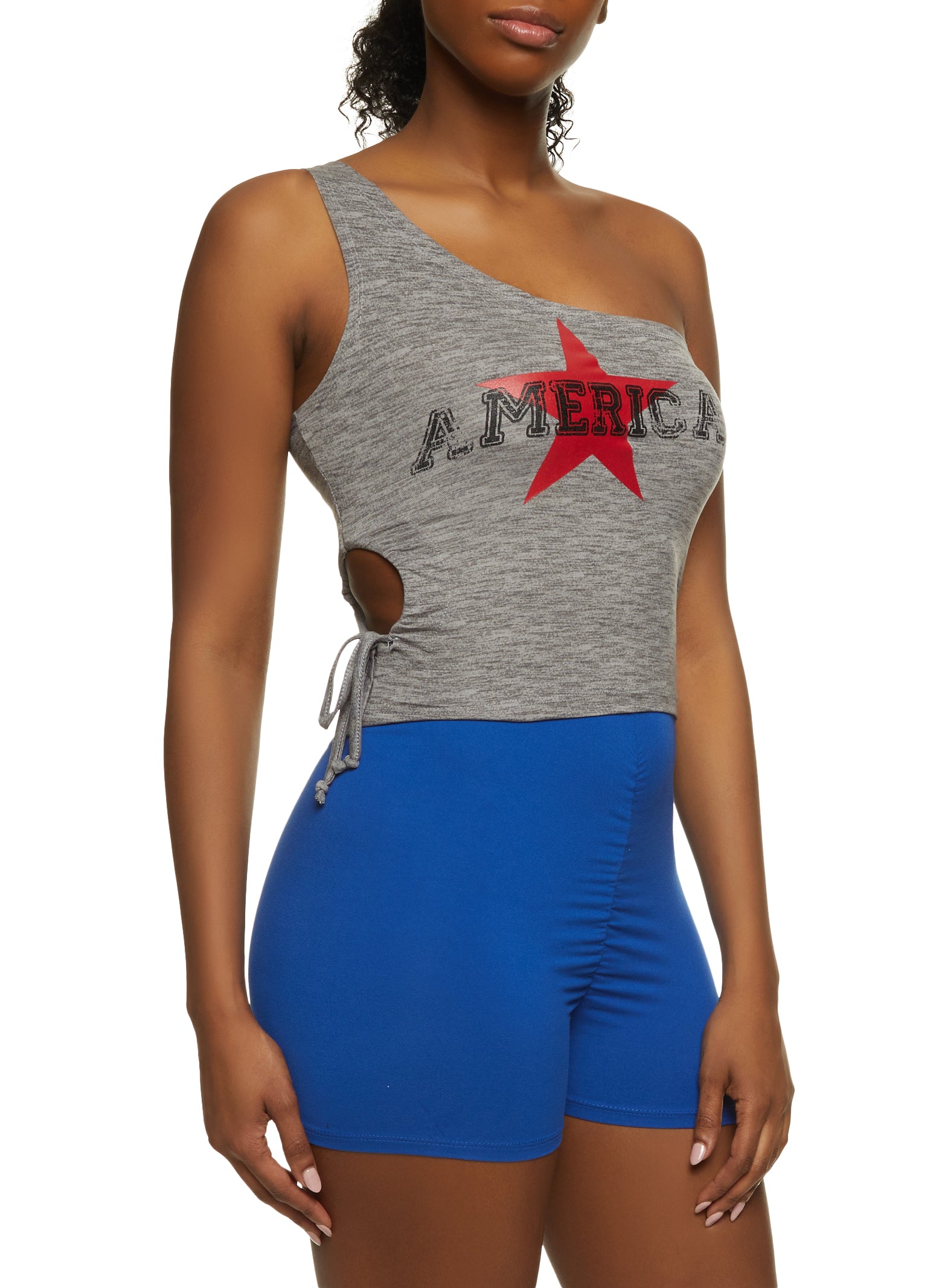 America One Shoulder Top