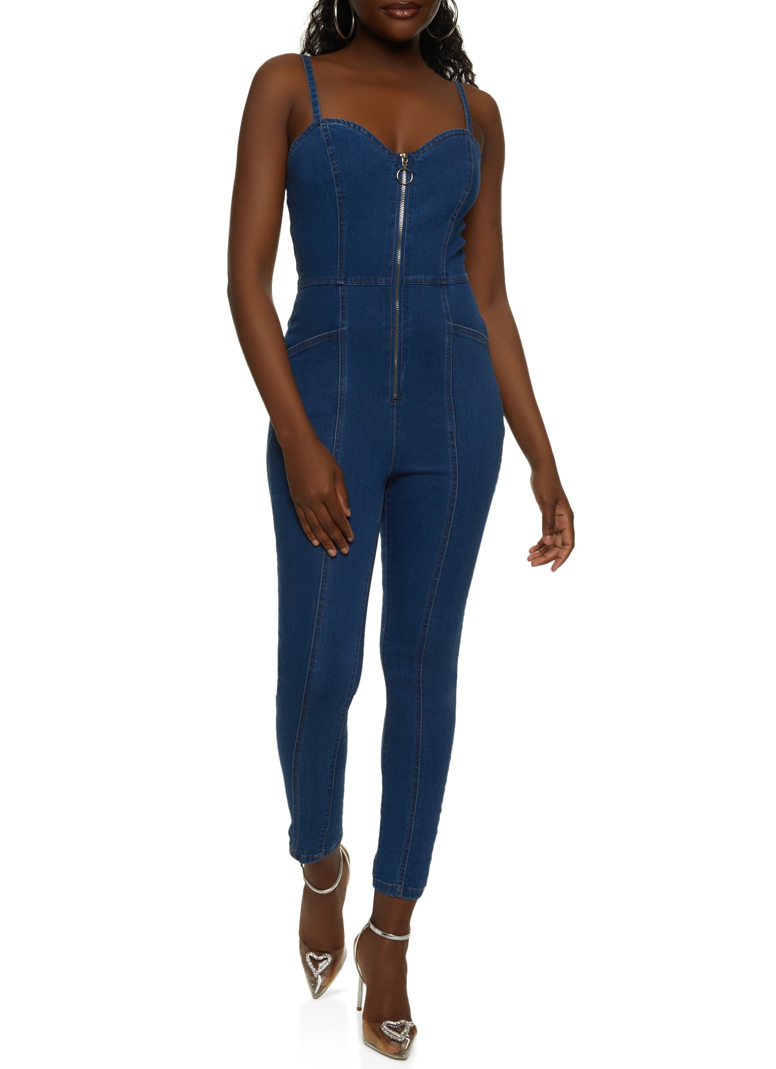 CASSIE DENIM JUMPSUIT – Fashion Trendyz