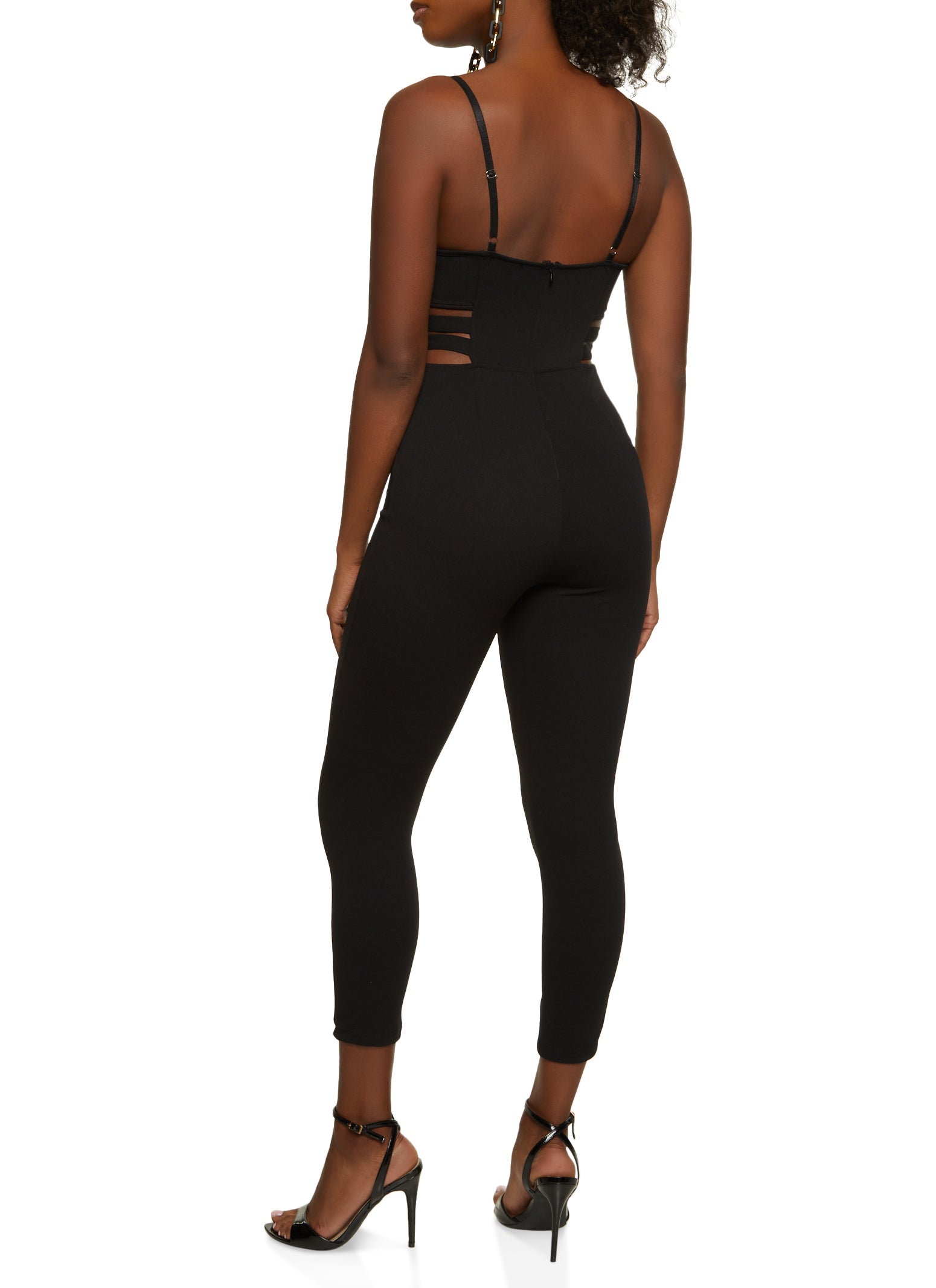 Caged Side Bustier Jumpsuit