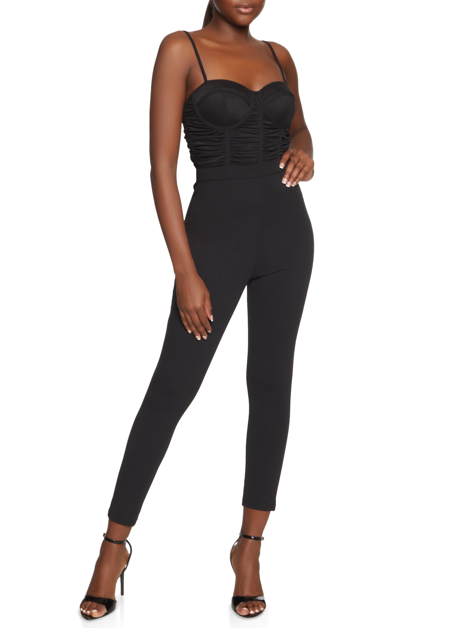 Ruched Bustier Jumpsuit