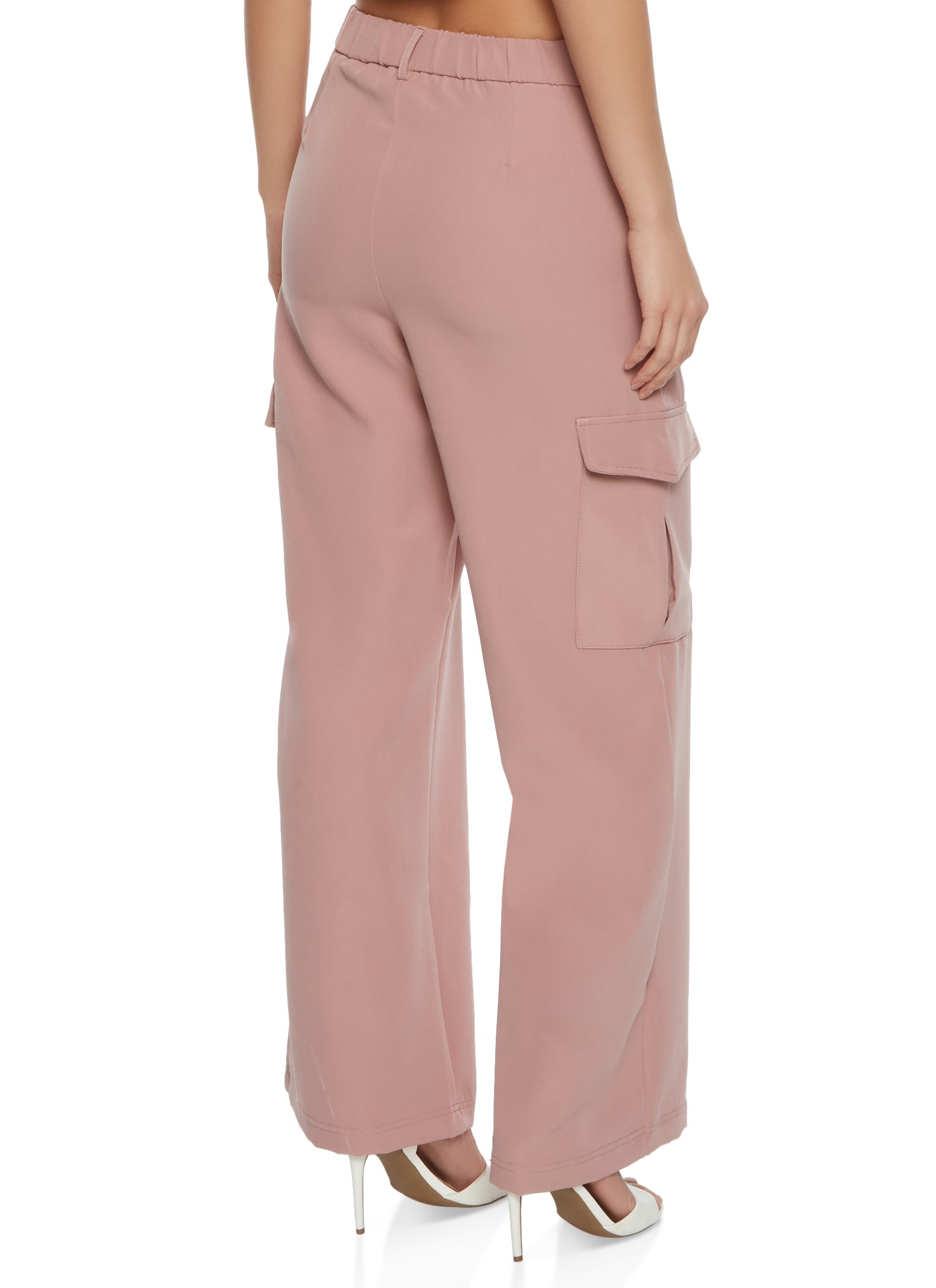 Drop-Waist Wide-Leg Cargo Pant in Vince Products Women