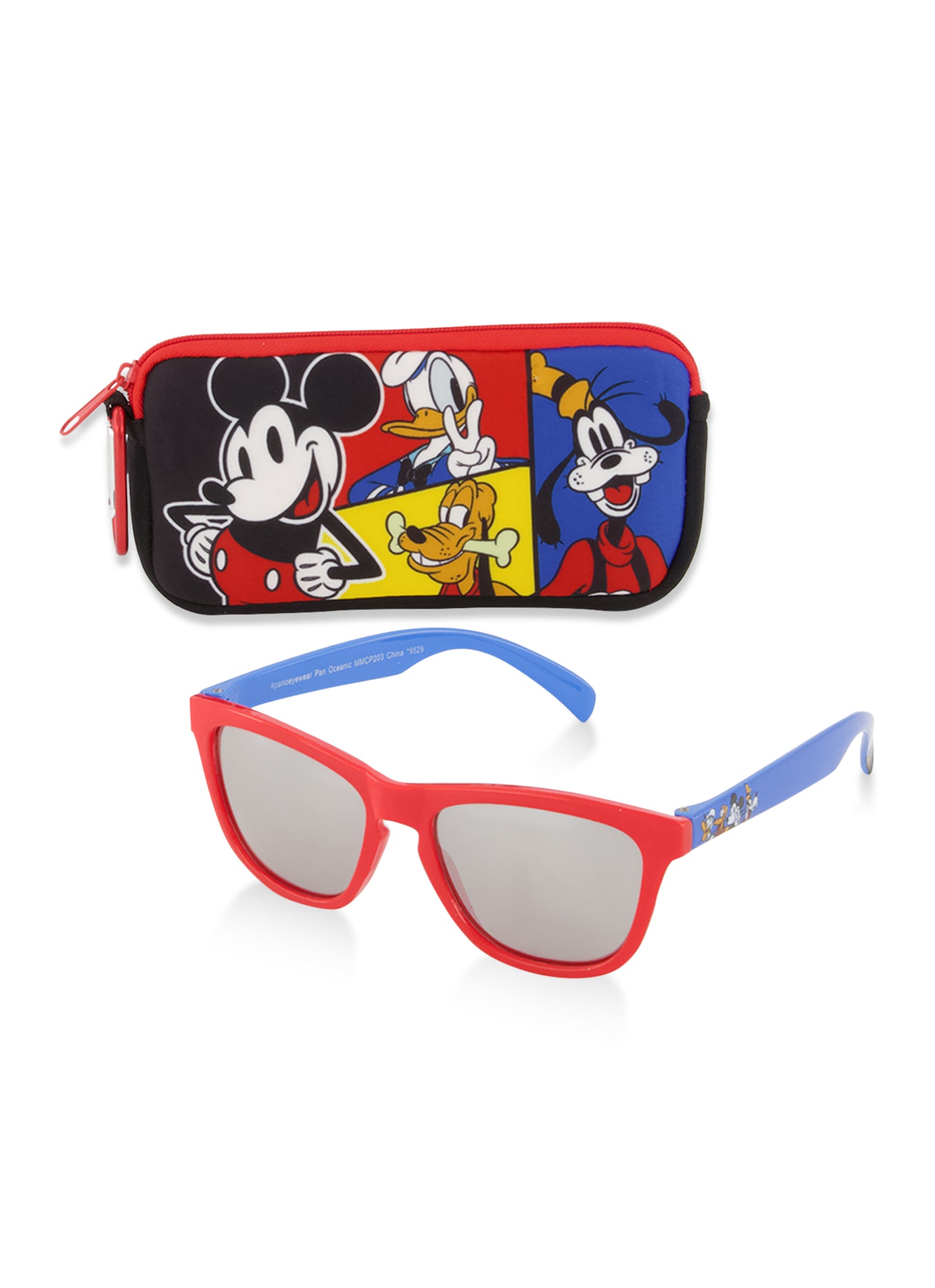 Mickey Mouse Kids Sunglasses with Kids Glasses Case, Protective Toddler  Sunglasses