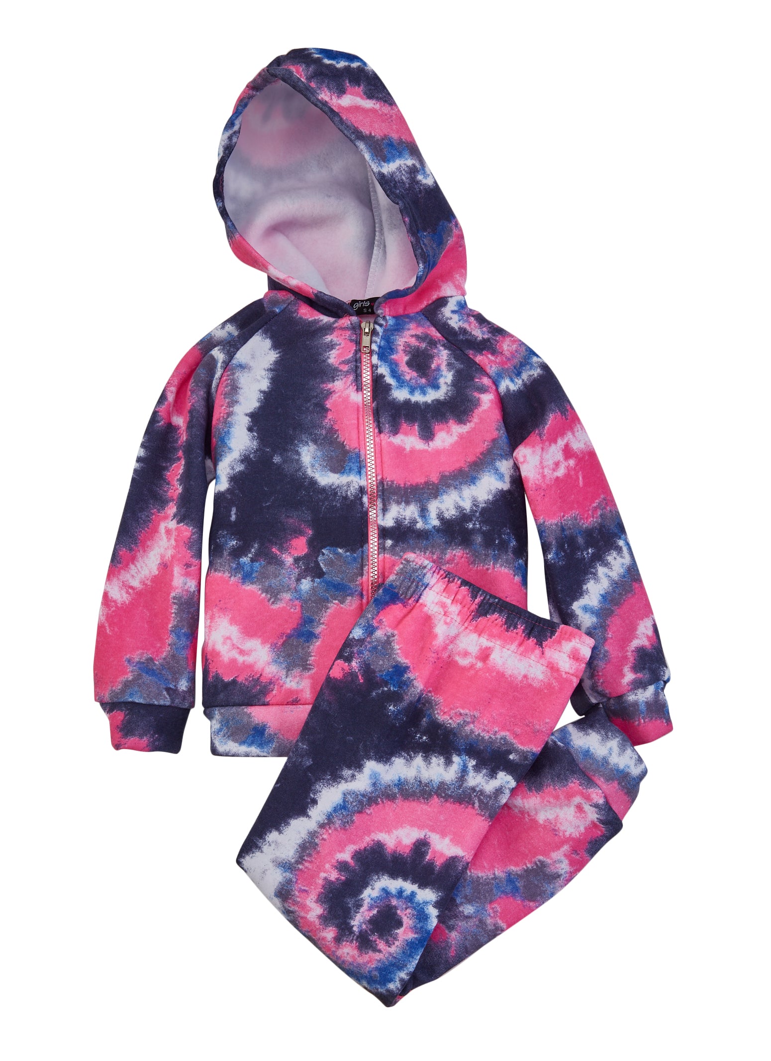 Hooded Tie Dye Cover Up | Multicolor - 2T / Purple