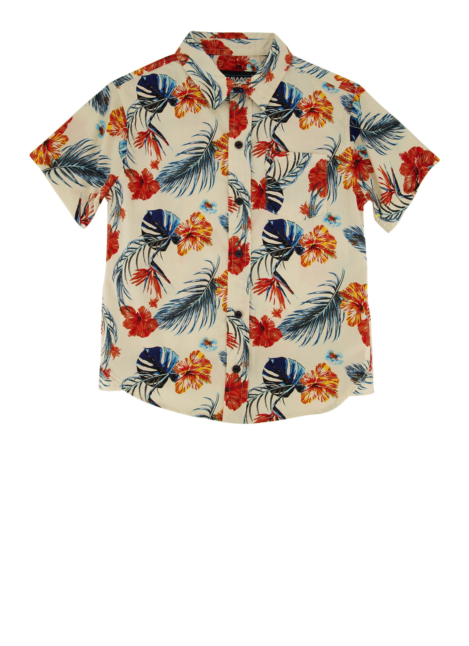 Short Sleeve Floral Shirt - Multi-color