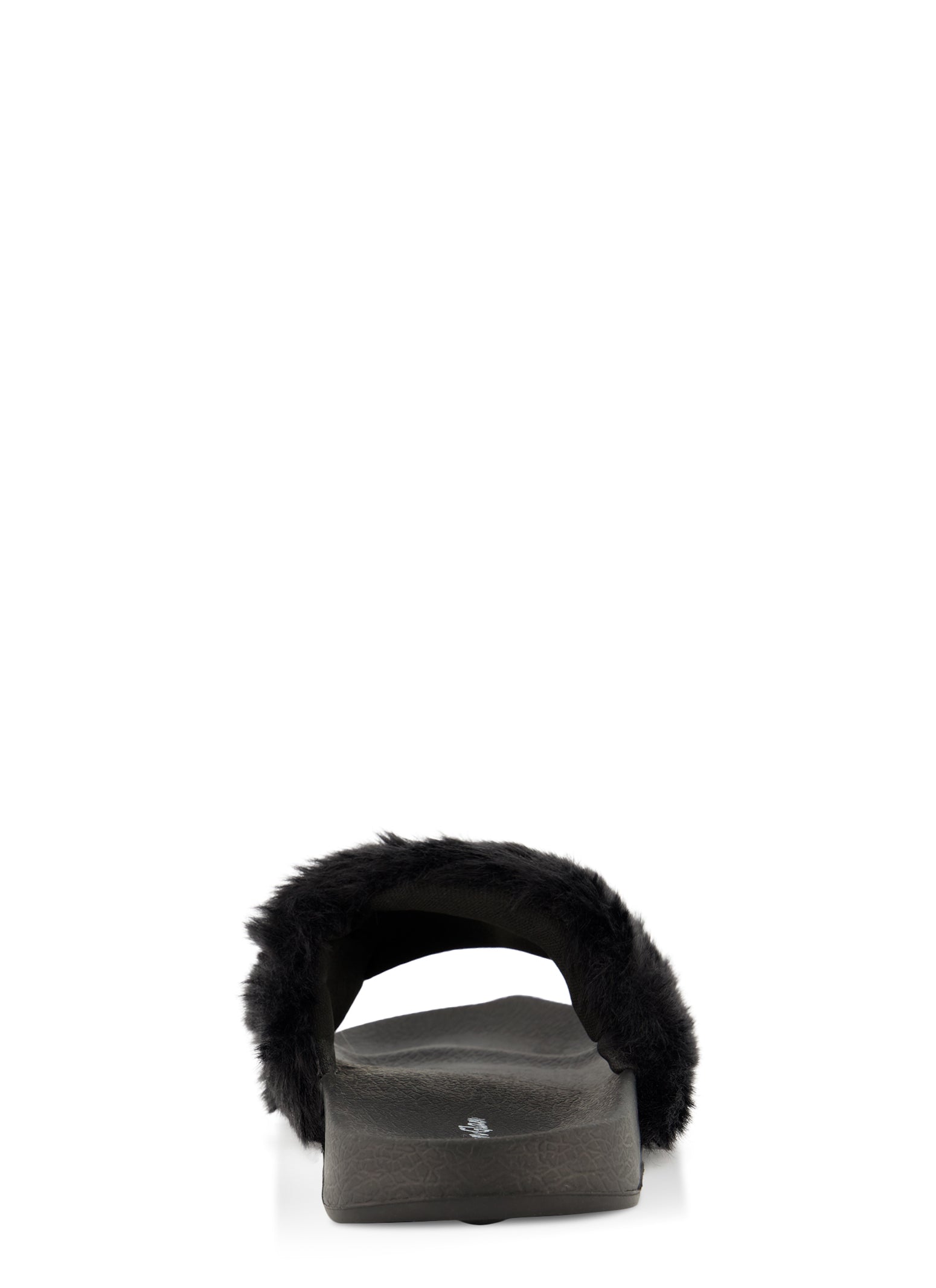 Haley Jeweled Faux Fur Slides