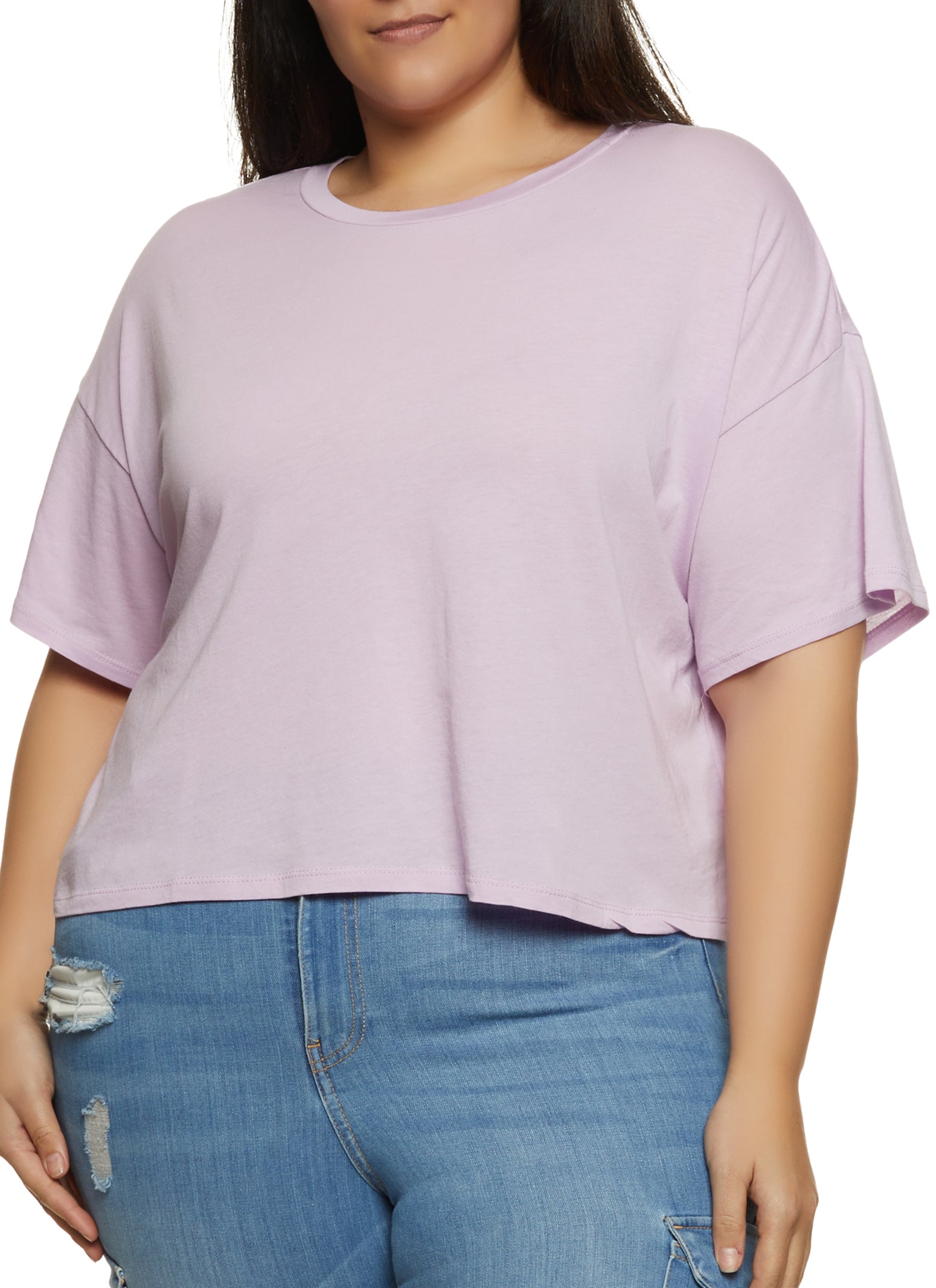 Plus Size Bright Pink Oversized T-Shirt