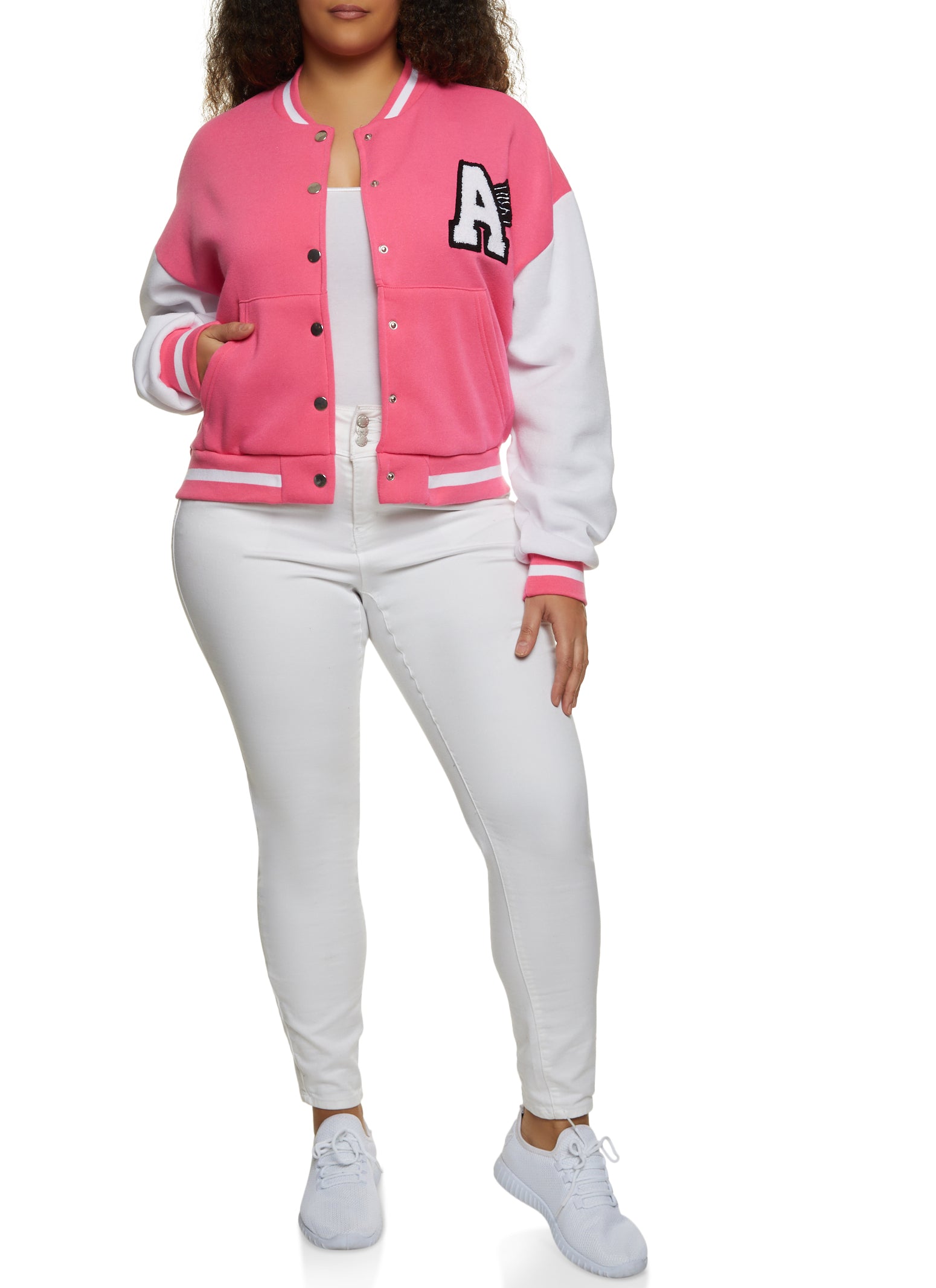 Plus Size Women's Varsity Jacket … curated on LTK