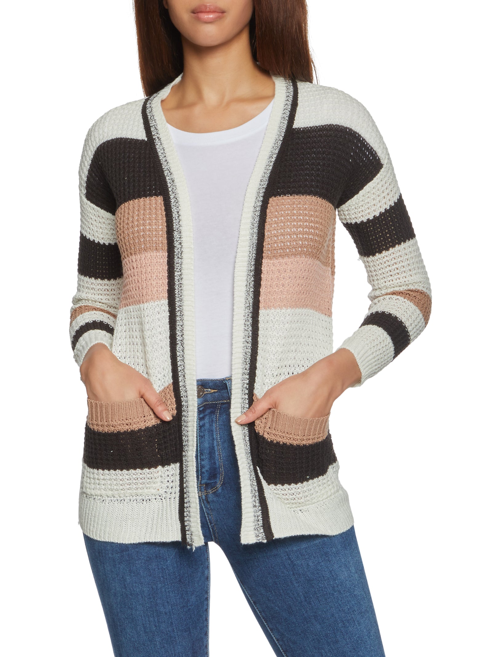 Stripe Knit Cardigan