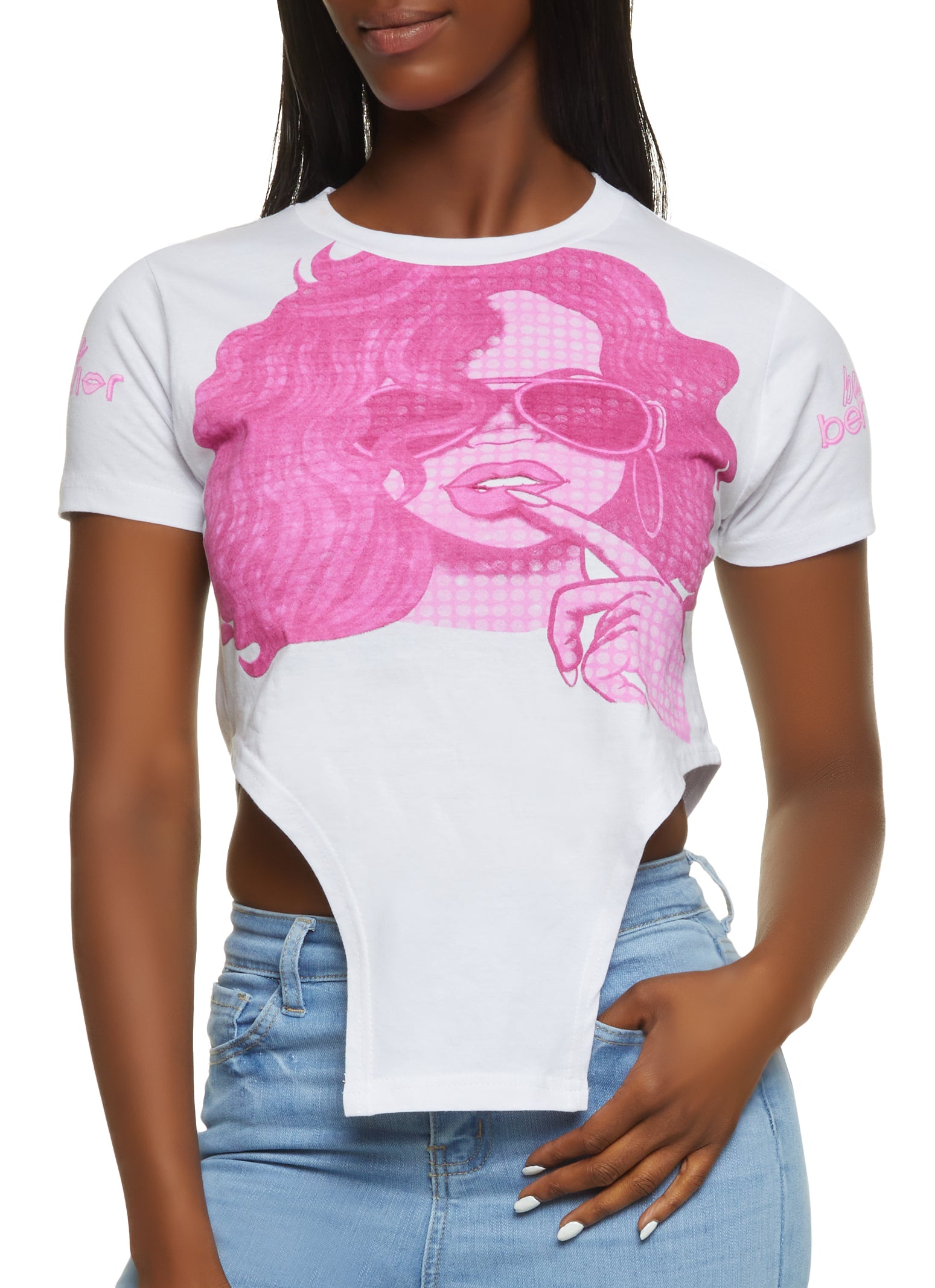 Baddie Behavior Graphic Hanky Hem Tee