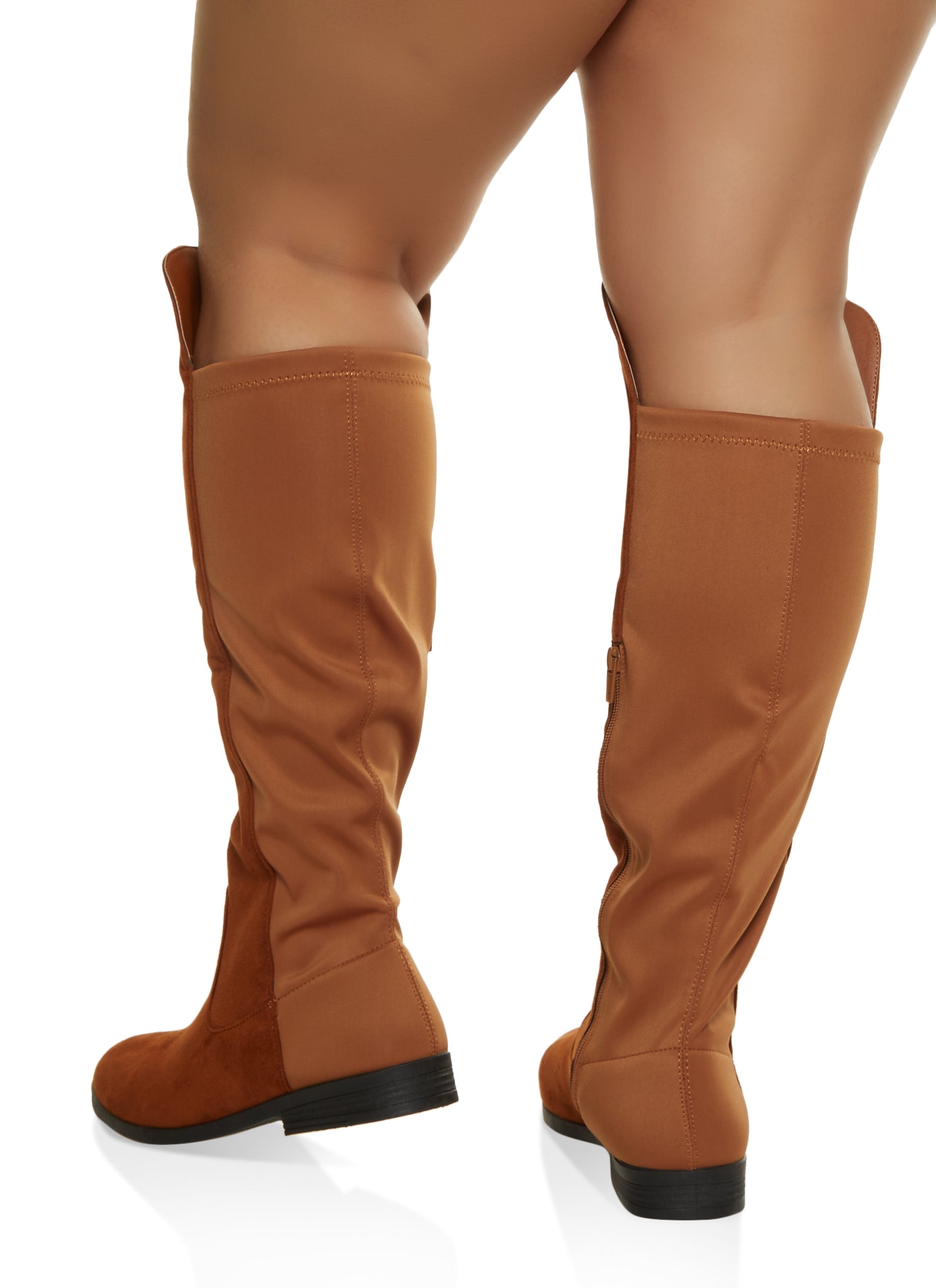 Wide Calf Elastic Back Boots