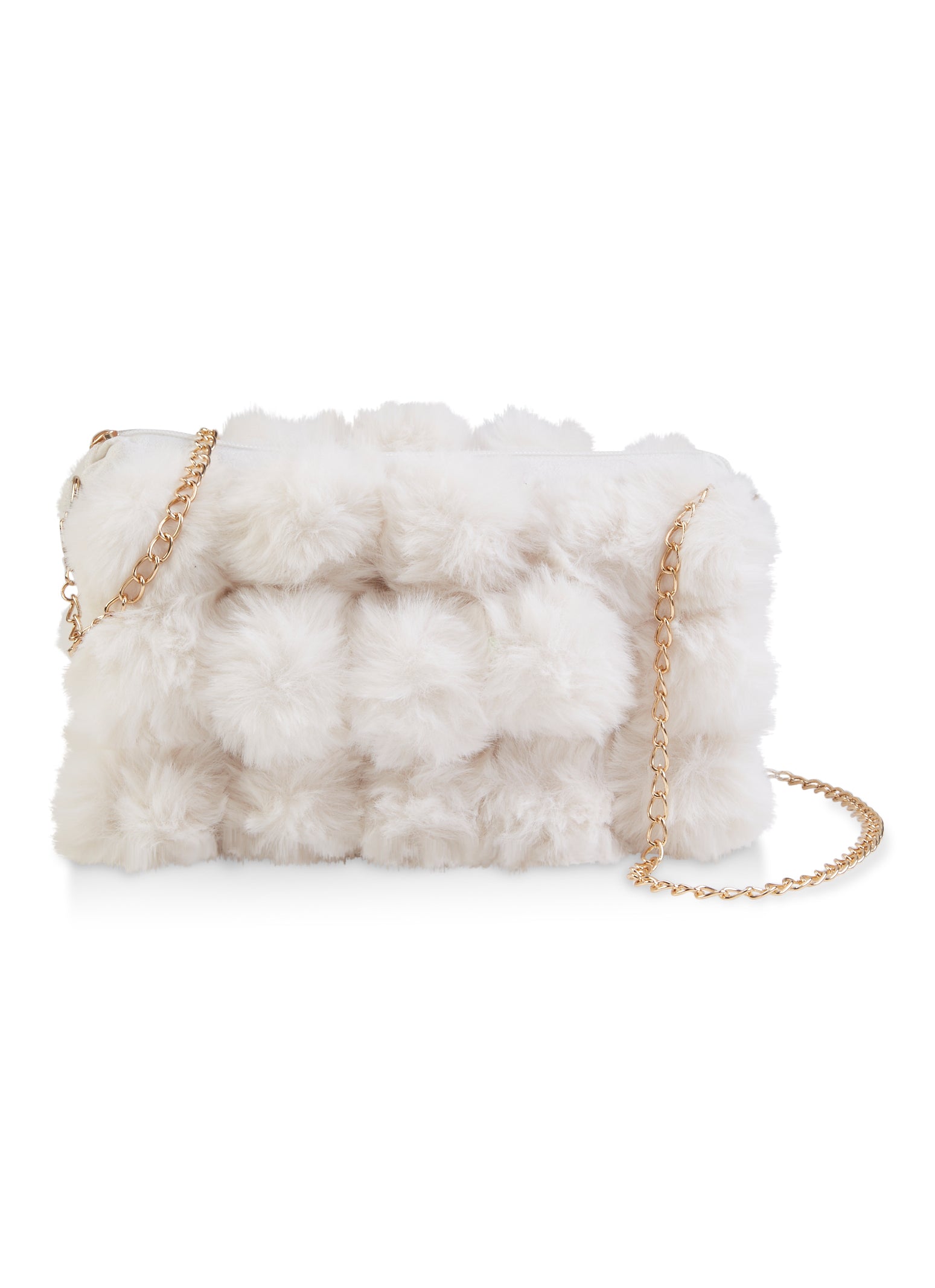 Faux fur crossbody bag Burberry Multicolour in Faux fur - 25775632