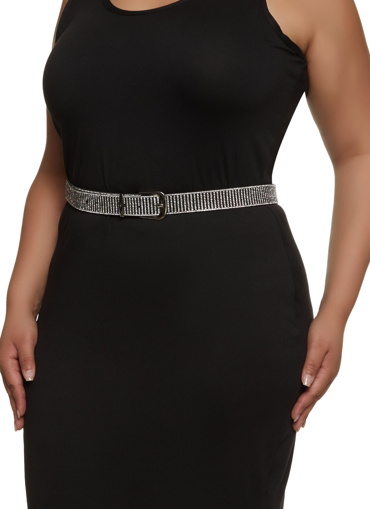 V Black Plus Size Belt