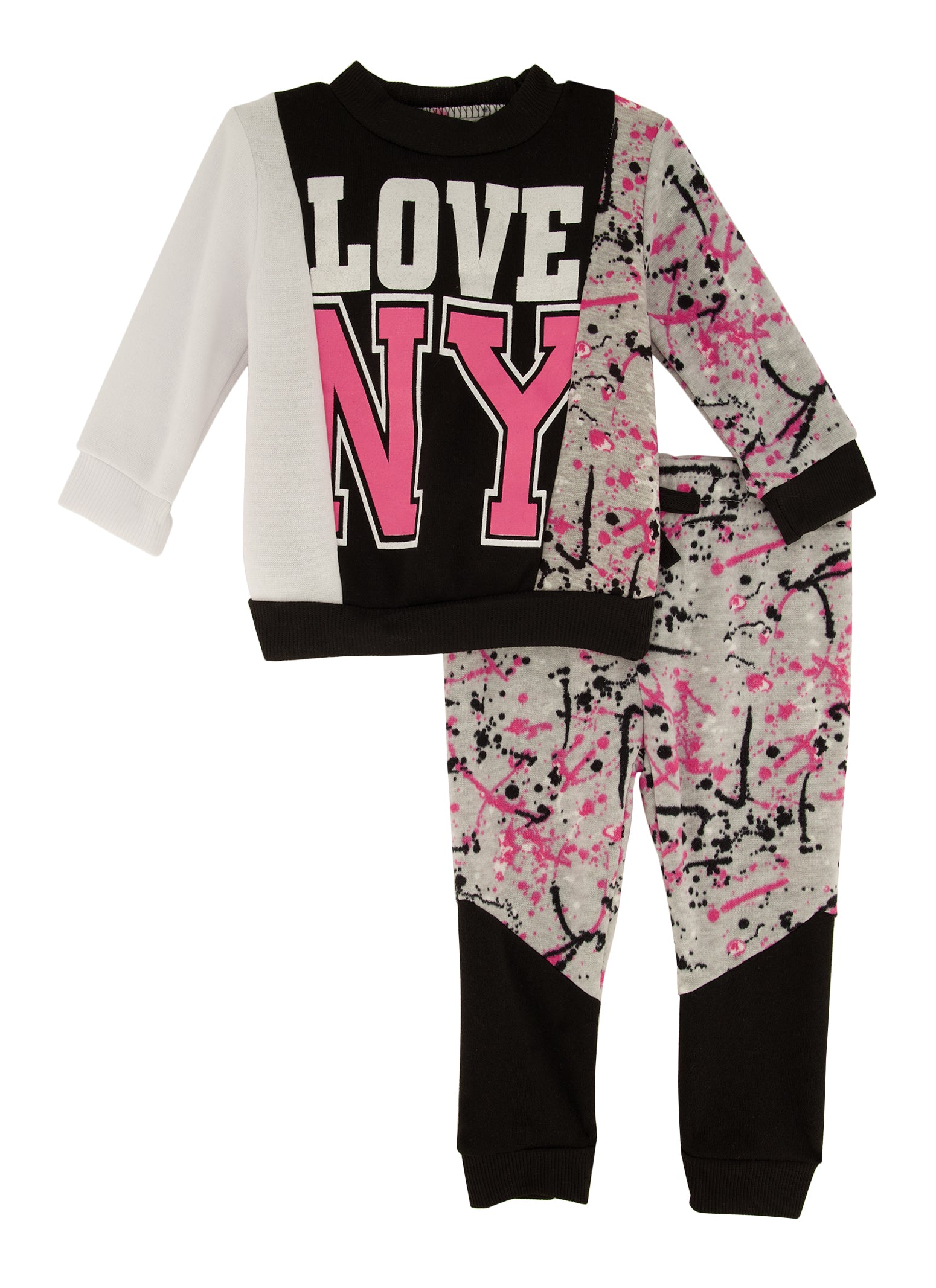Pink I Love NY Pajama Shorts