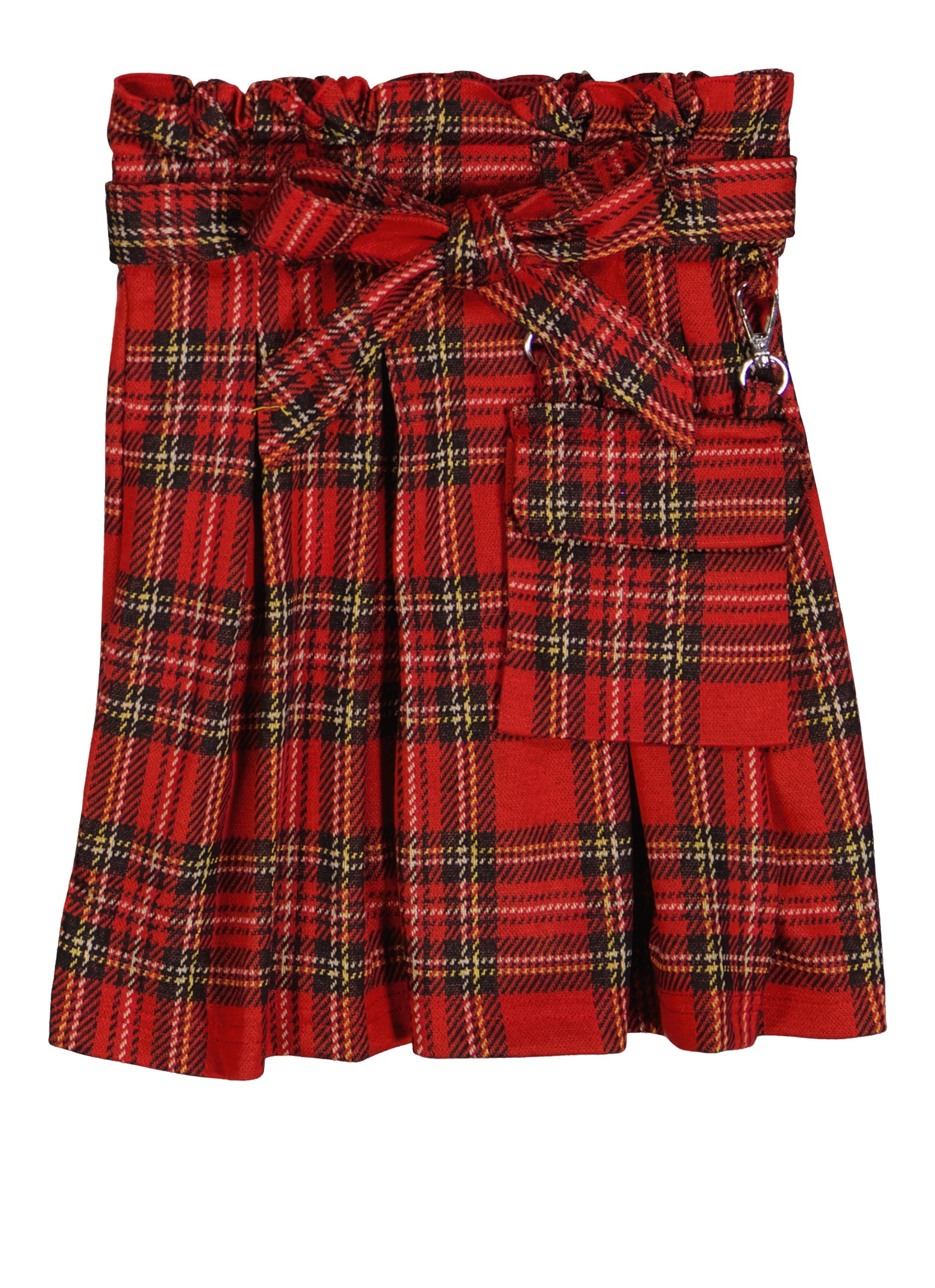 Plaid paperbag outlet skirt