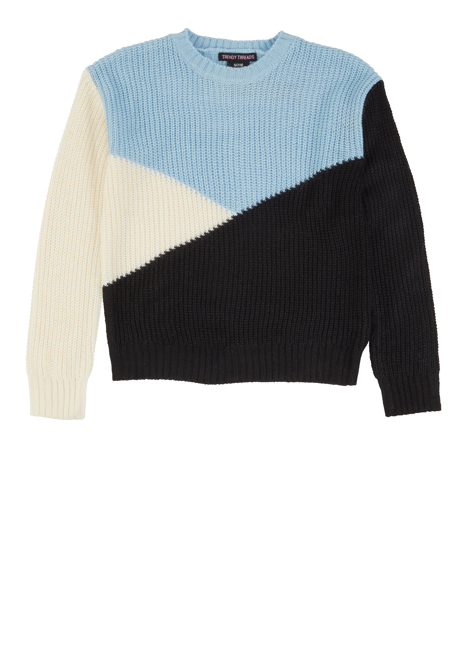 Girls Color Block Sweater