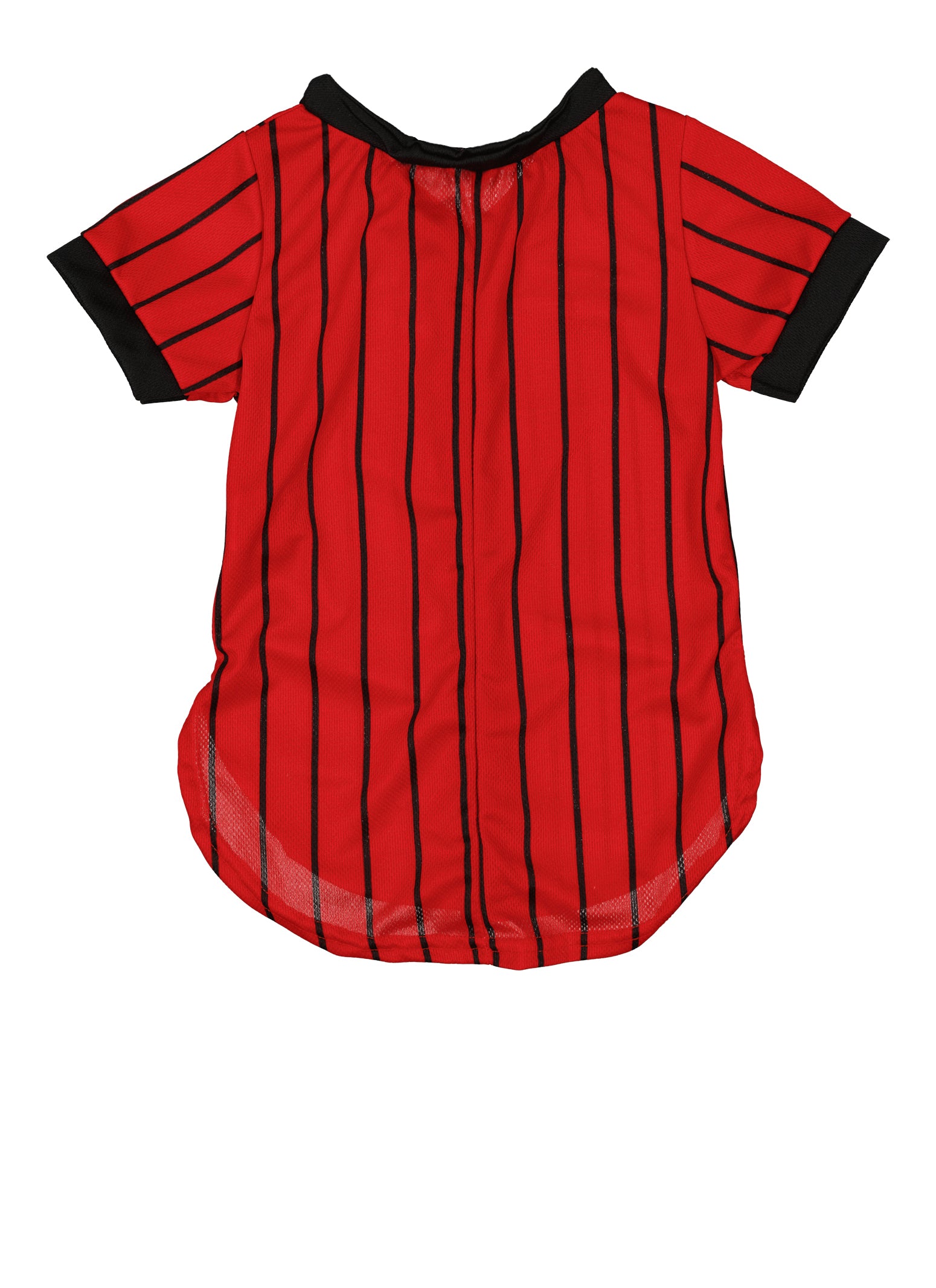 Girls Mesh Good Vibes Baseball Jersey, Red, Size 14-16 | Rainbow Shops