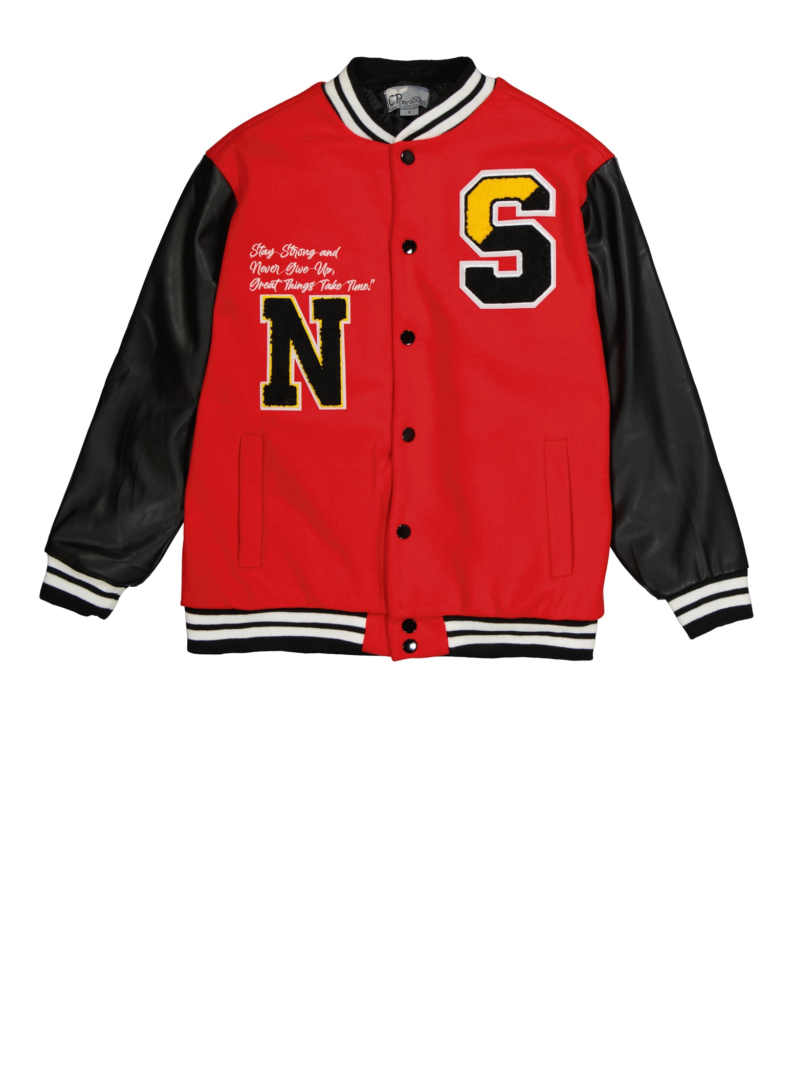 Time Patches Varsity Jacket