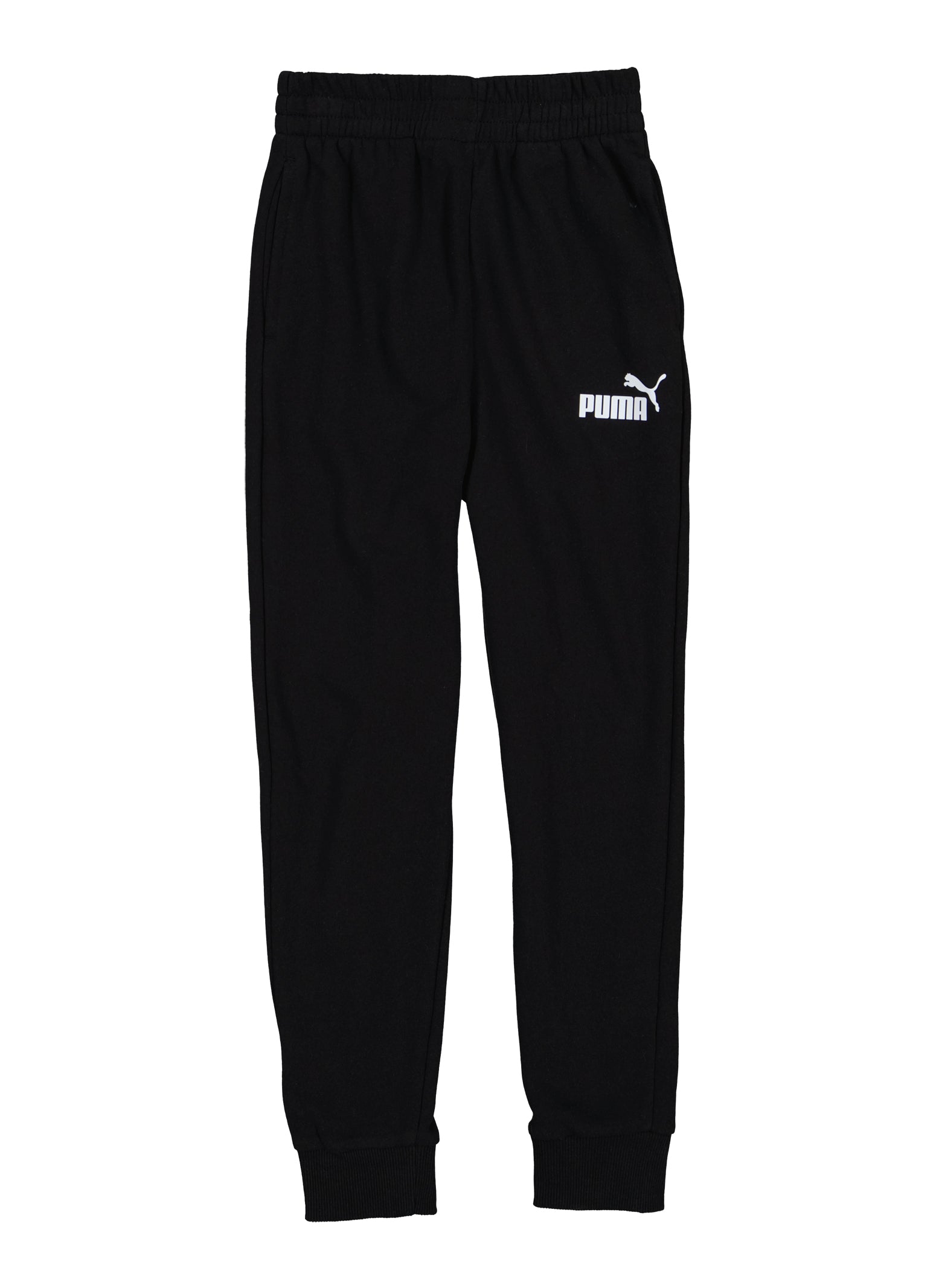 Boys Puma Logo Solid Fleece Joggers