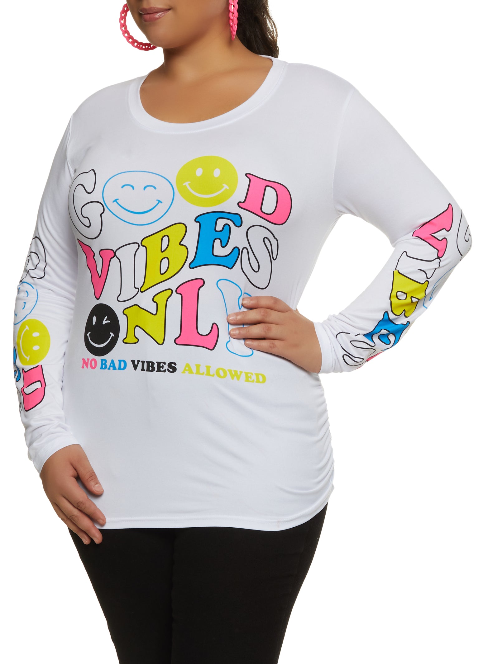 Good Vibes Only Long Sleeve Tee - Shirts, hoodie, tank top, sweater and  long sleeve t-shirt