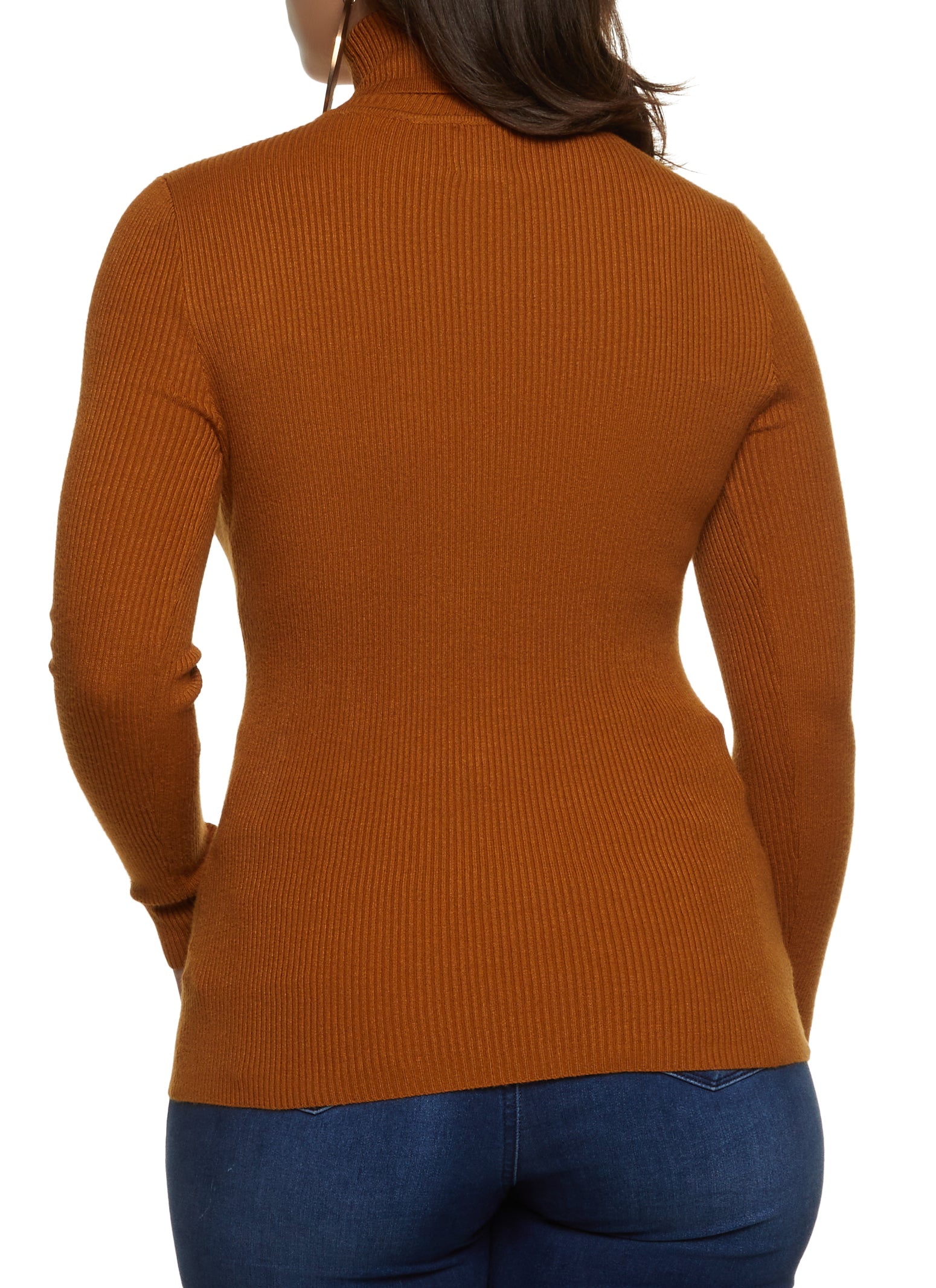 Rust Orange Knit Long Sleeve Turtleneck Sweater | Womens | X-Large (Available in XS, S, M, L) | Lulus