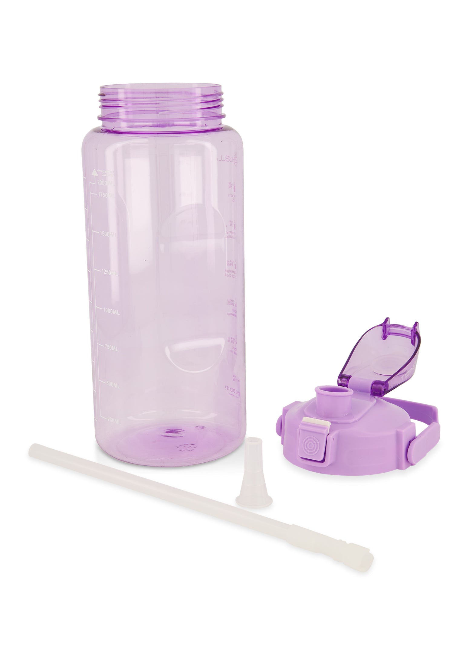 Motivational Ombre Flip Straw Water Bottle