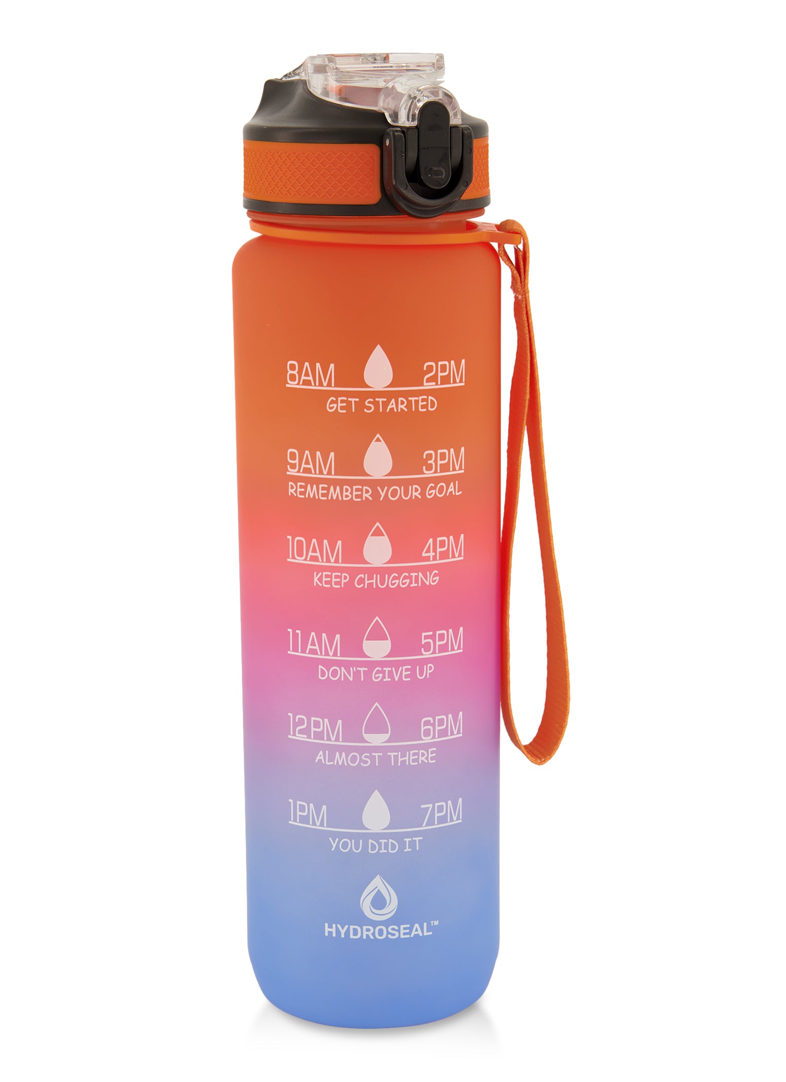 30 Oz Motivational Water Bottle With Straw Time Tracker Great for School,  Gym, Work, Home Helps Get Hydrated 