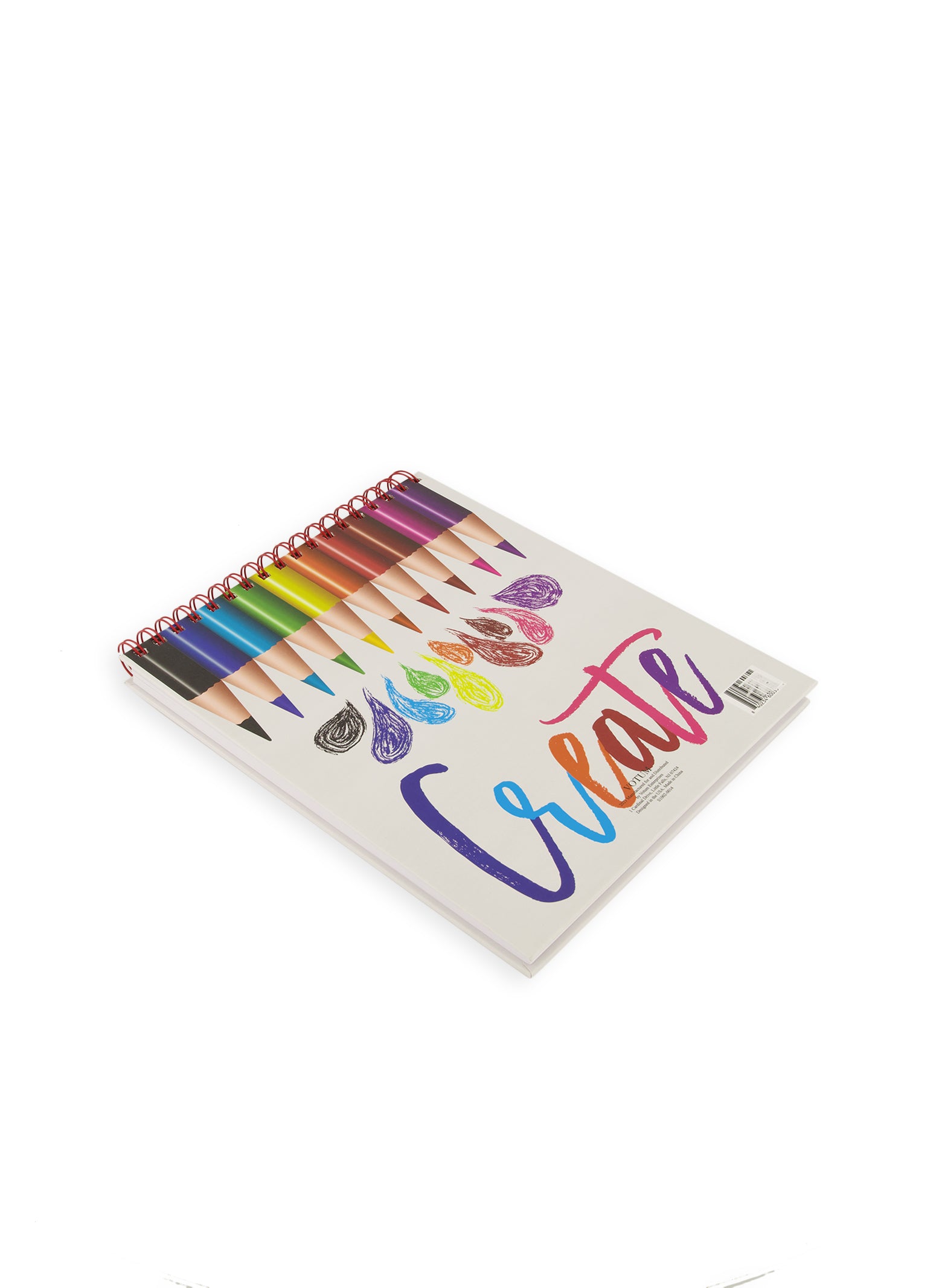 Rainbow Pencil Spiral Sketchbook