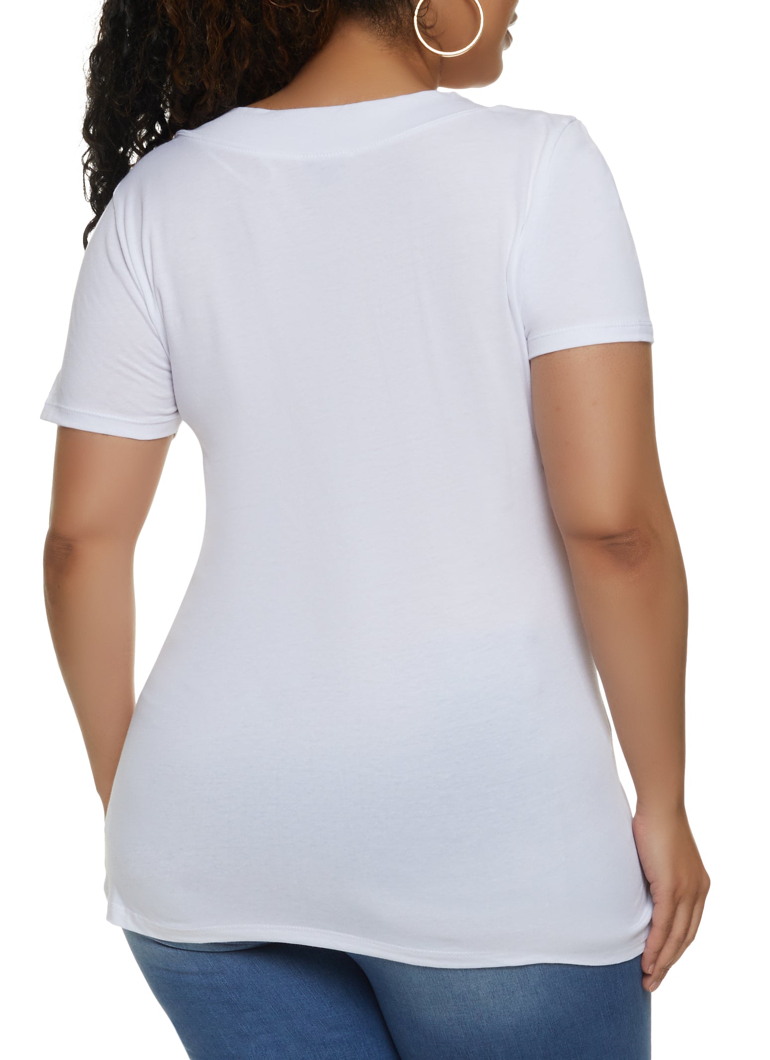 plus size v neck t shirts for men