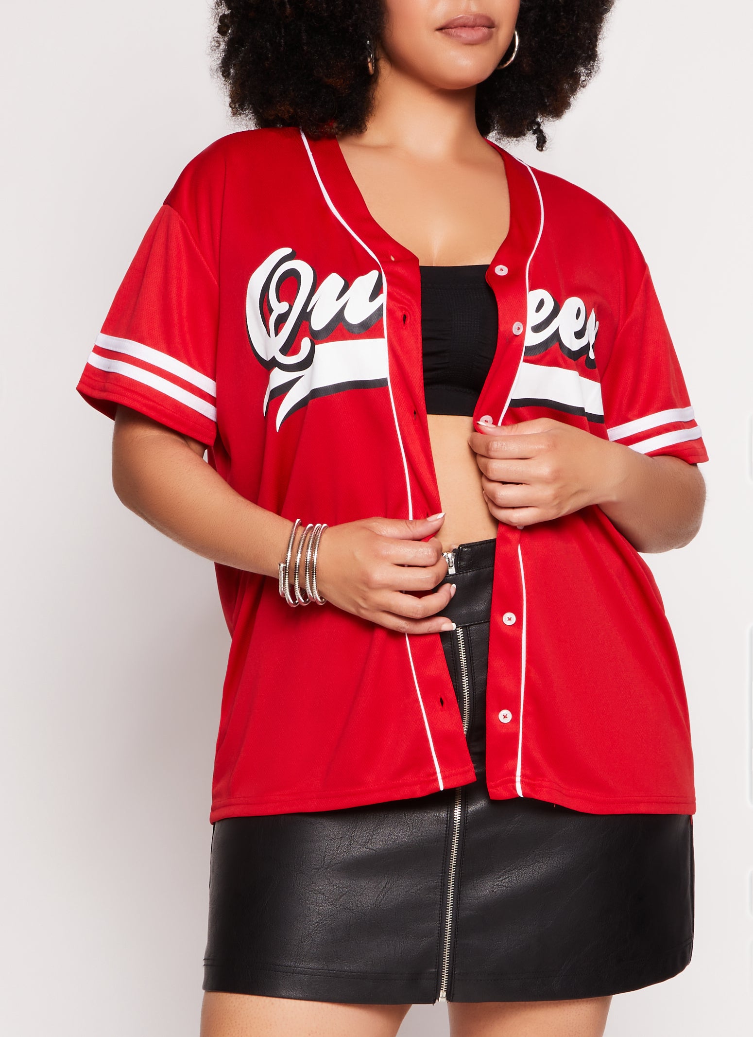 Plus size womens baseball jerseys on sale