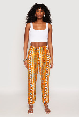 Boho Border Print Joggers