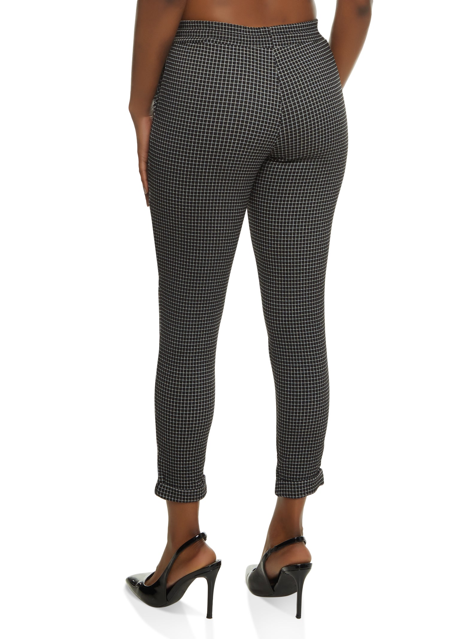 Hue Womens Windowpane High Rise Leggings : : Clothing, Shoes &  Accessories