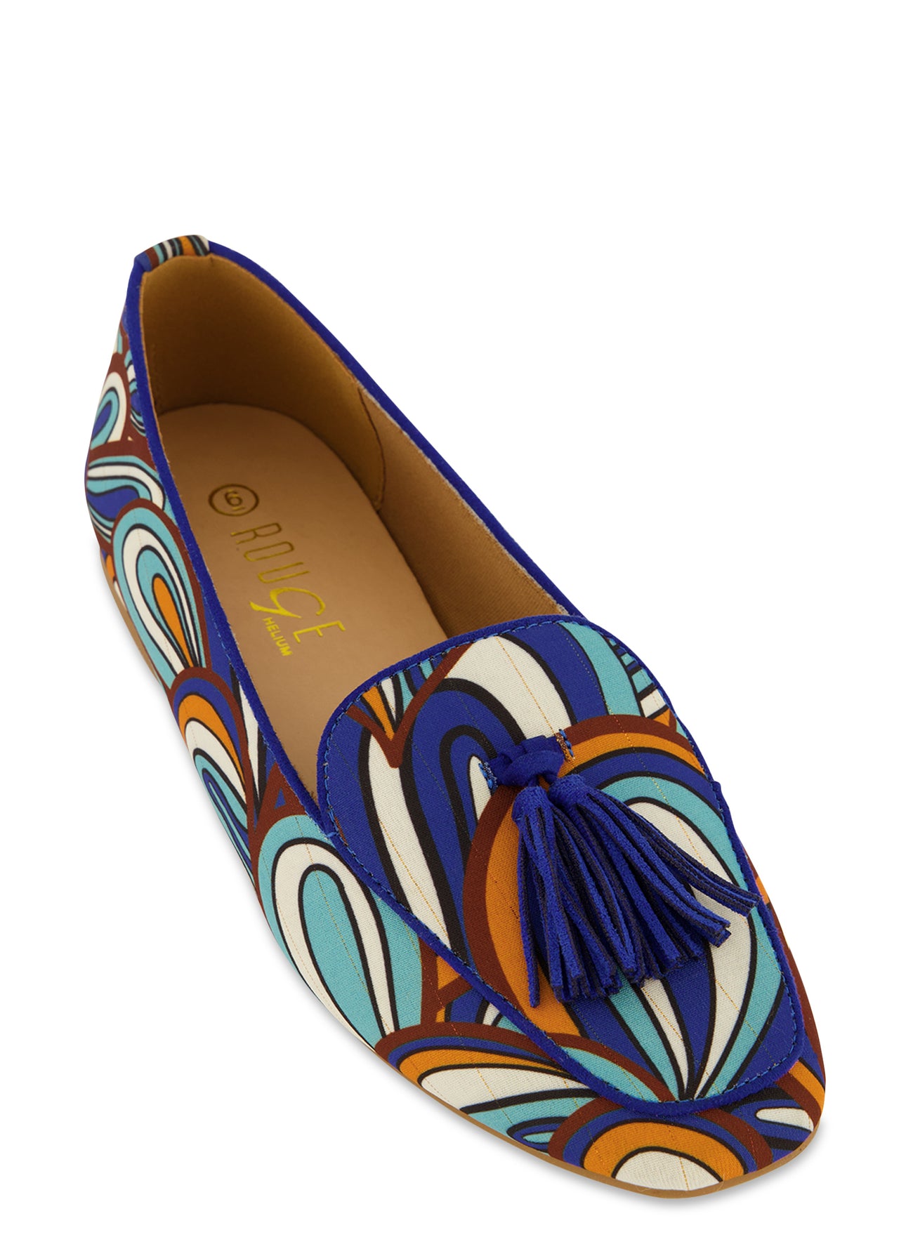 Patterned Tassel Loafers