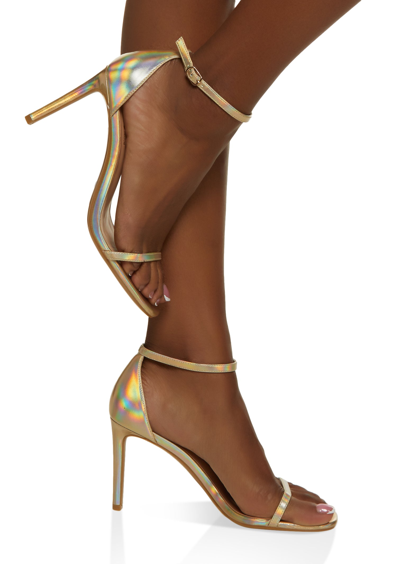 Cute Gold Shoes - High Heel Sandals - Ankle Strap Heels - Lulus