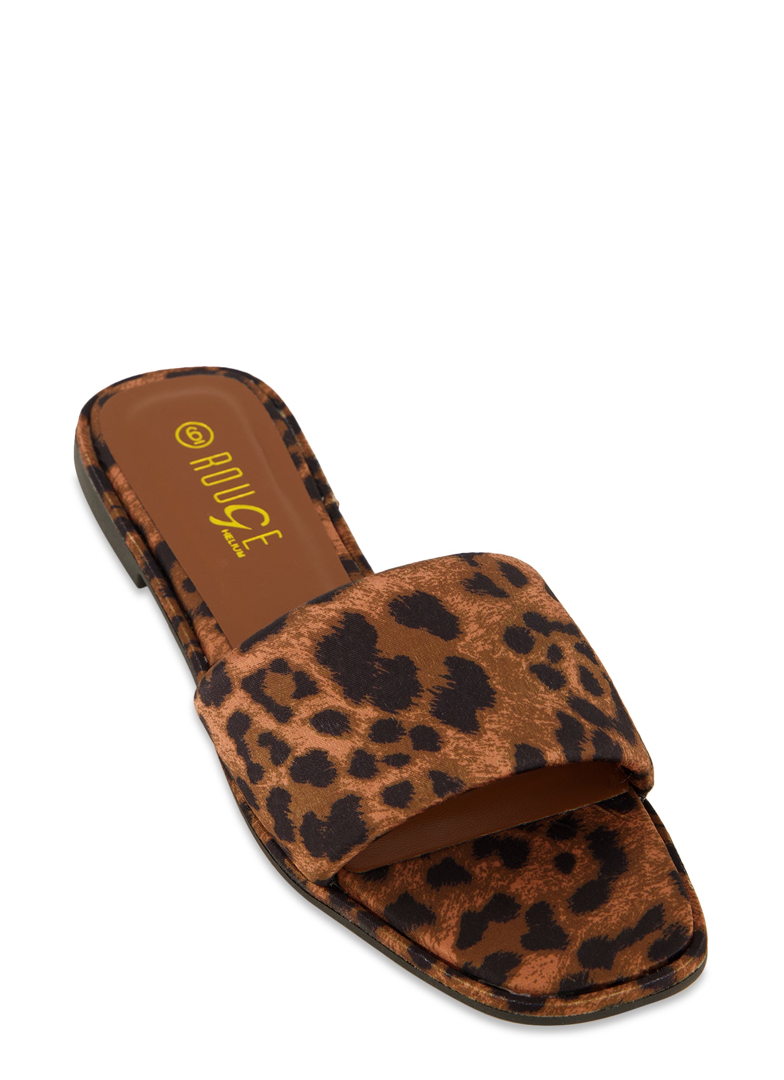 Single band hot sale animal print sandals