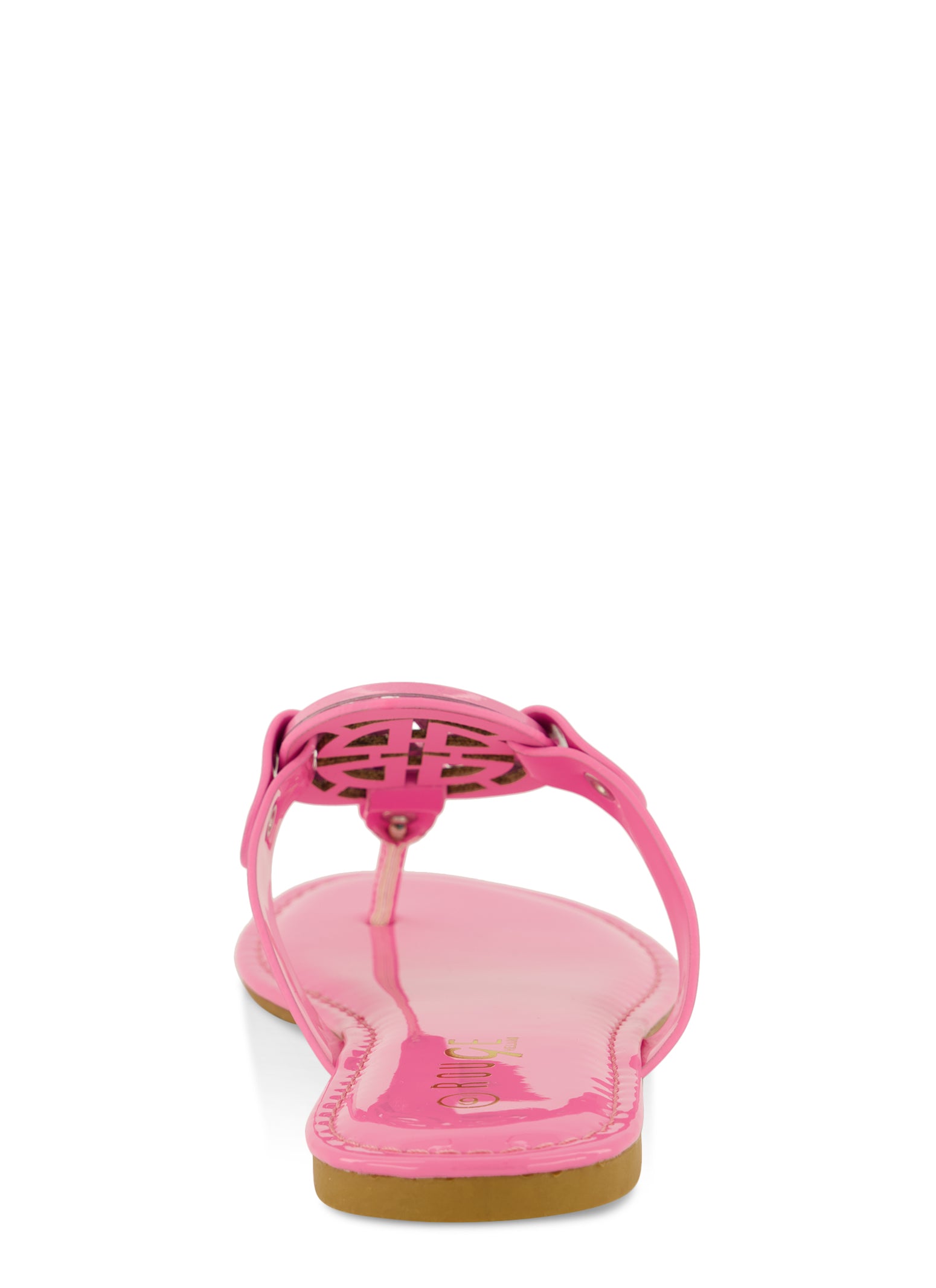 Geo Pendant Thong Slide Sandals - Pink