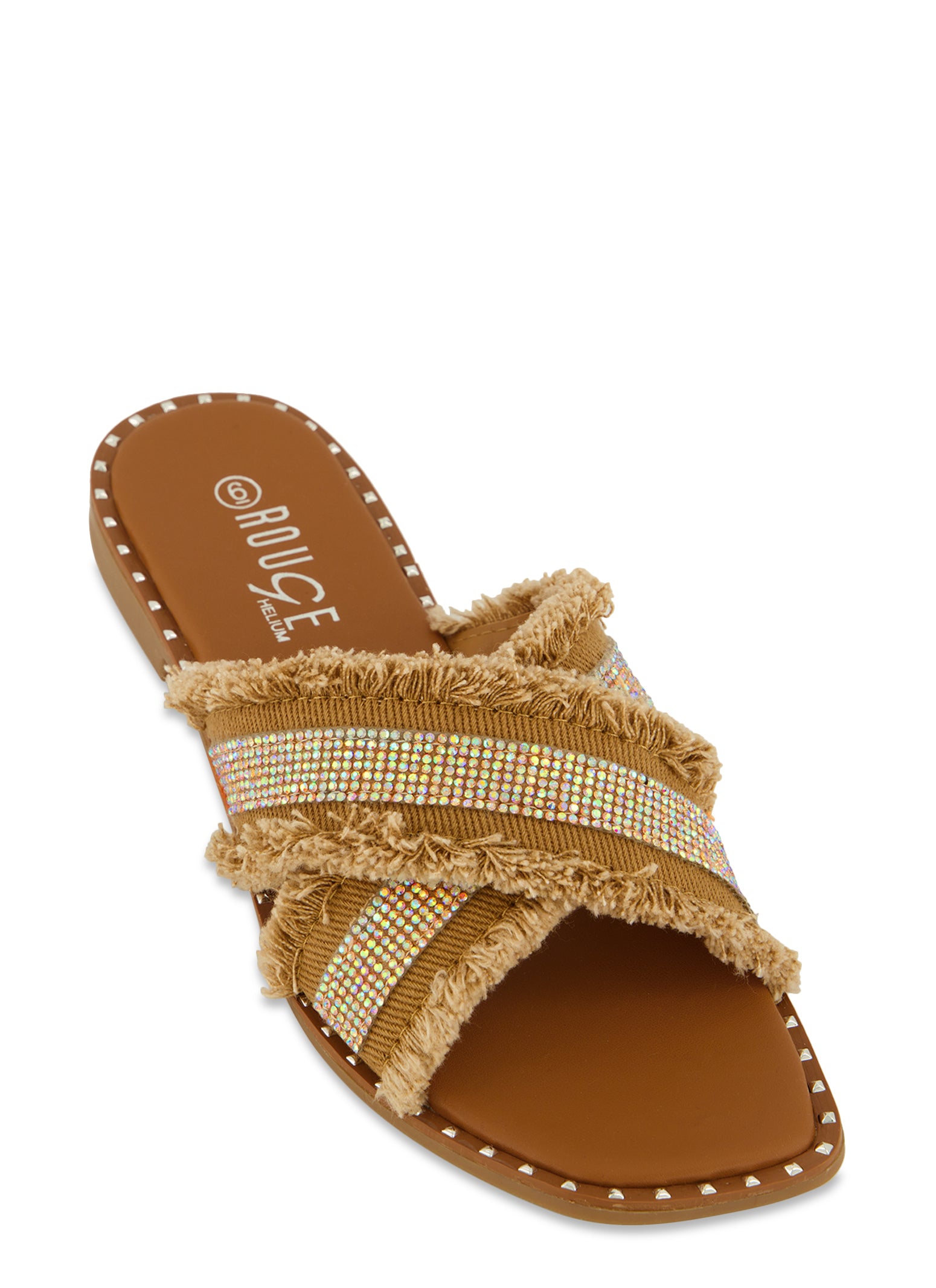 Frayed slide clearance sandals