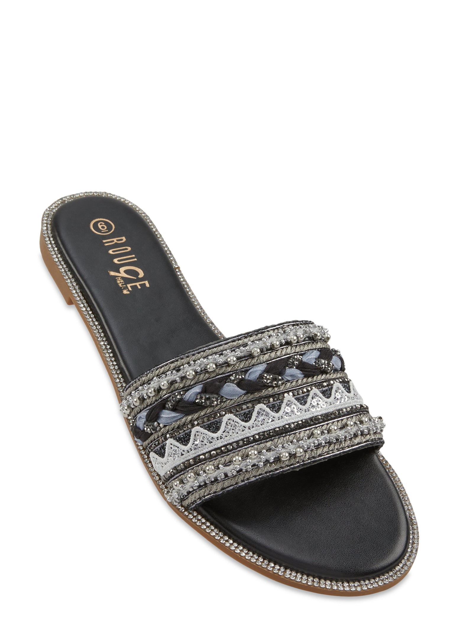 Juicy Couture Women's Yippy Beaded Slide Sandal - Walmart.com