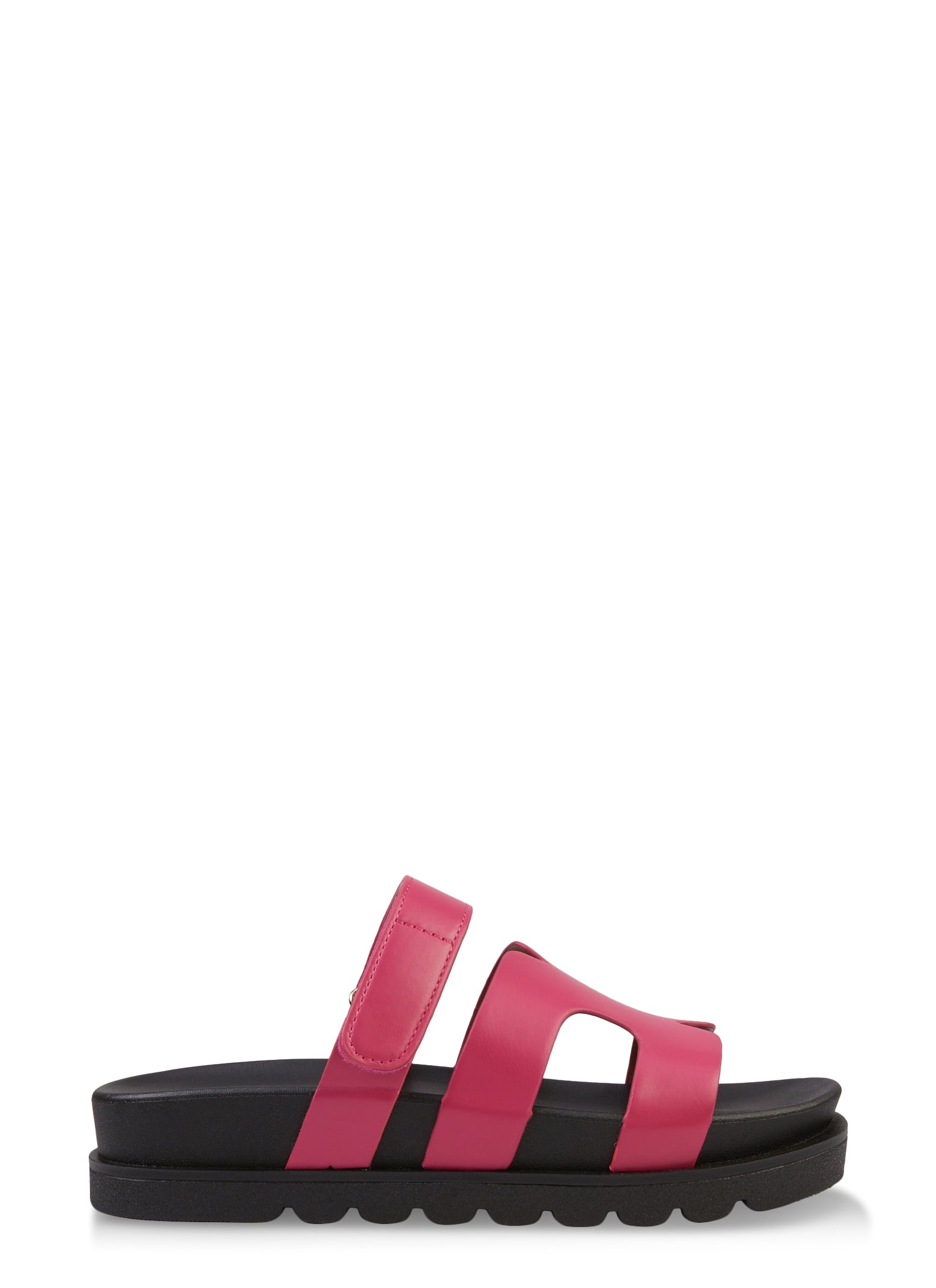 Velcro Strap H Band Slide Sandals