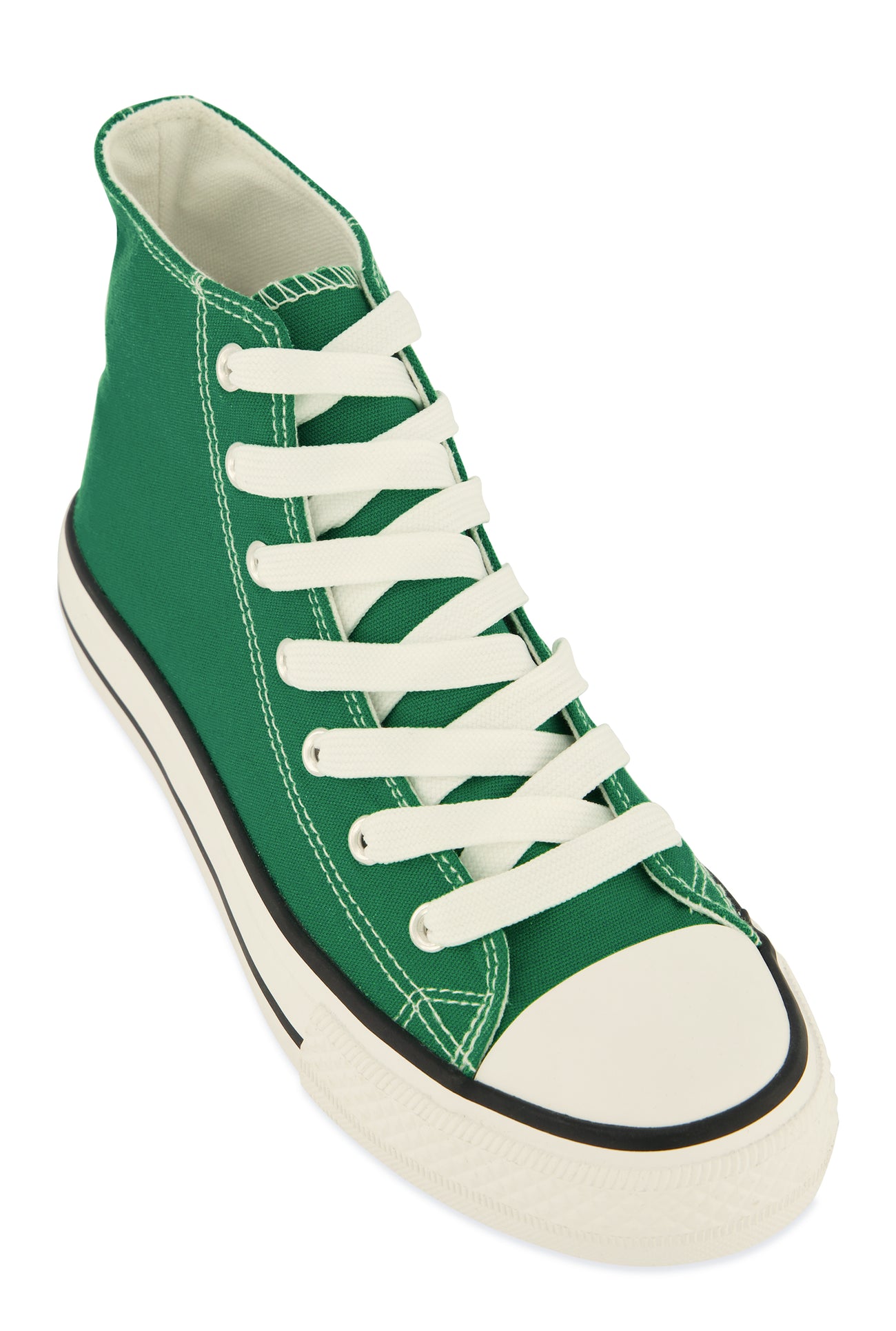 Canvas High Top Lace Up Sneakers