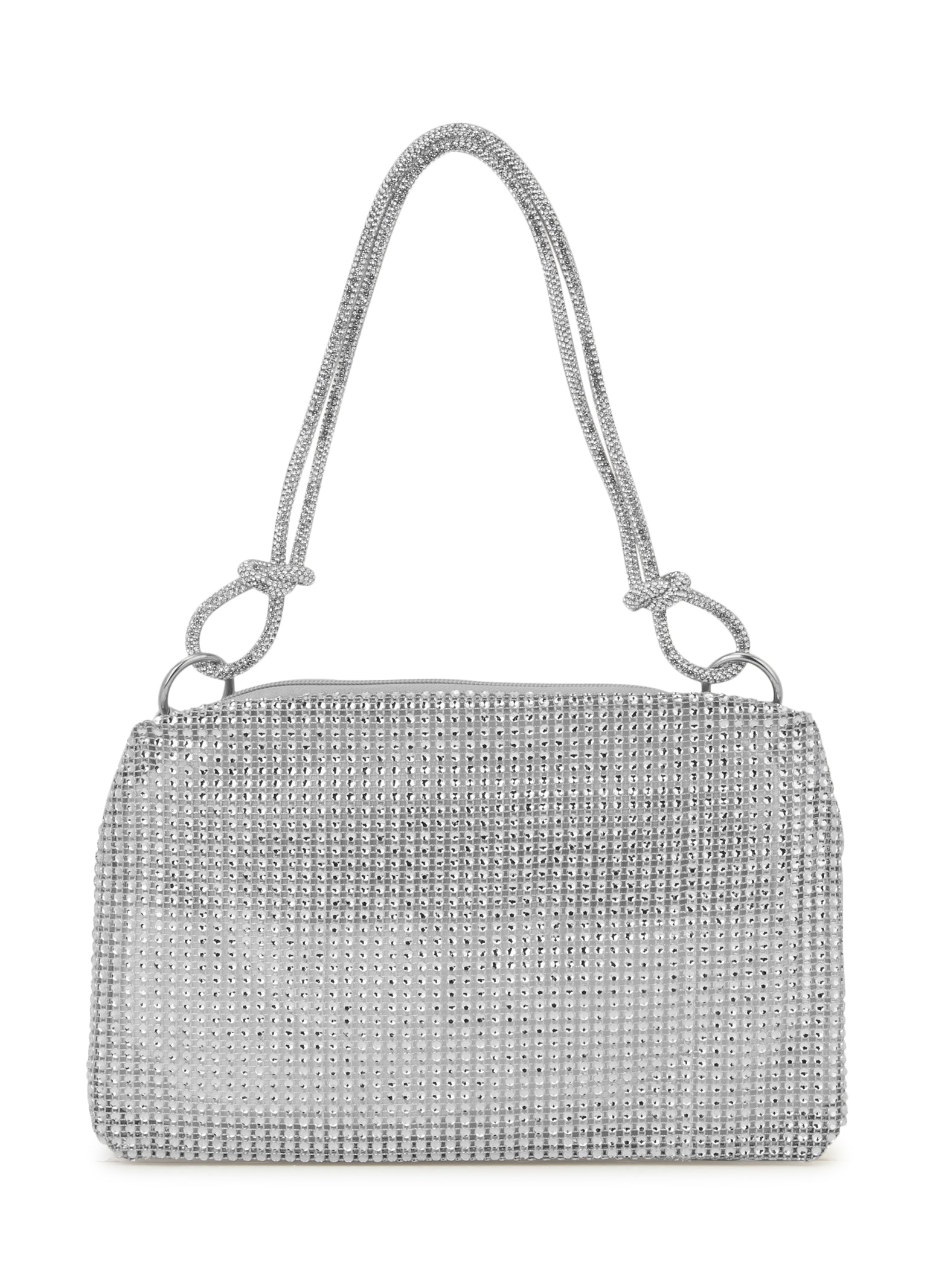 Rhinestone Knot Strap Shoulder Bag