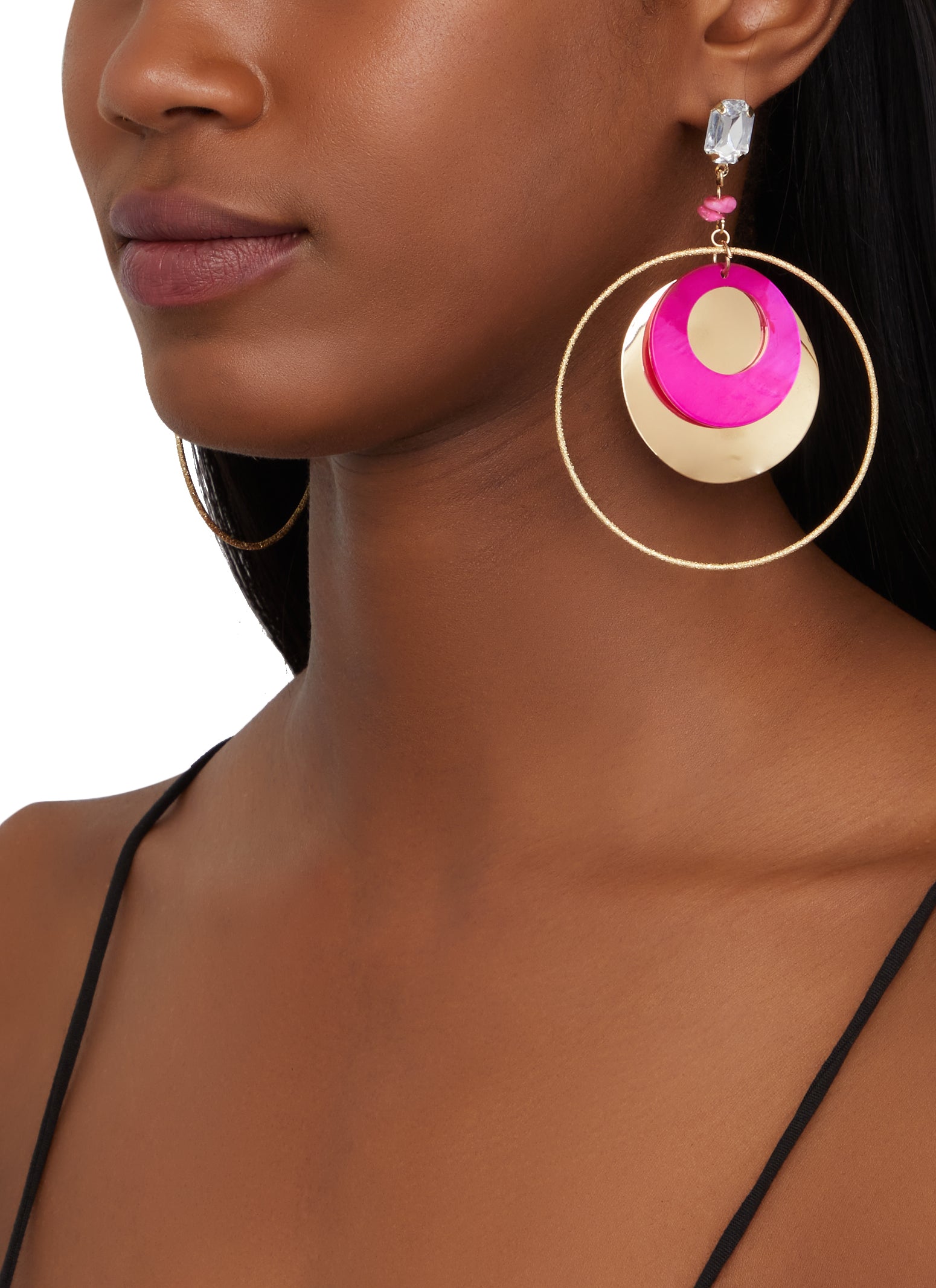 Azura Exchange Color Block Layered Drop Earrings | Crossroads