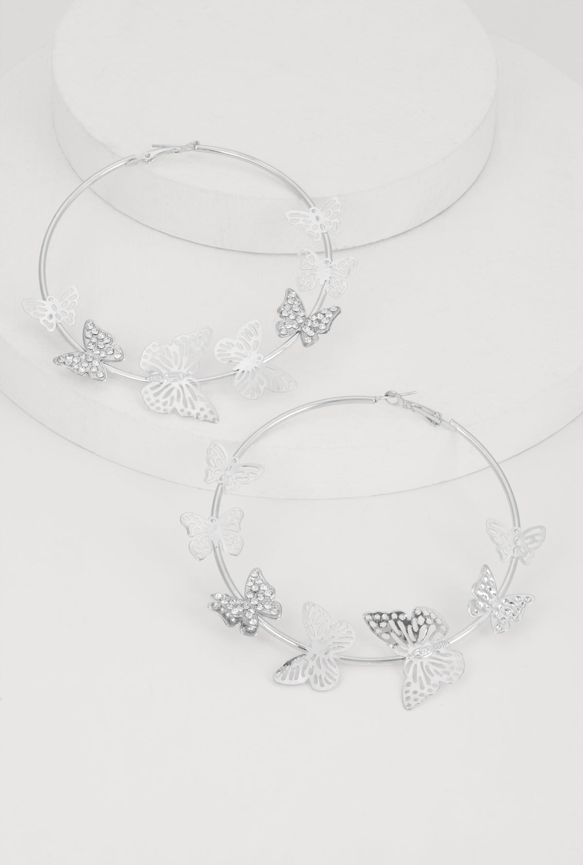 Butterfly Hoop Earrings