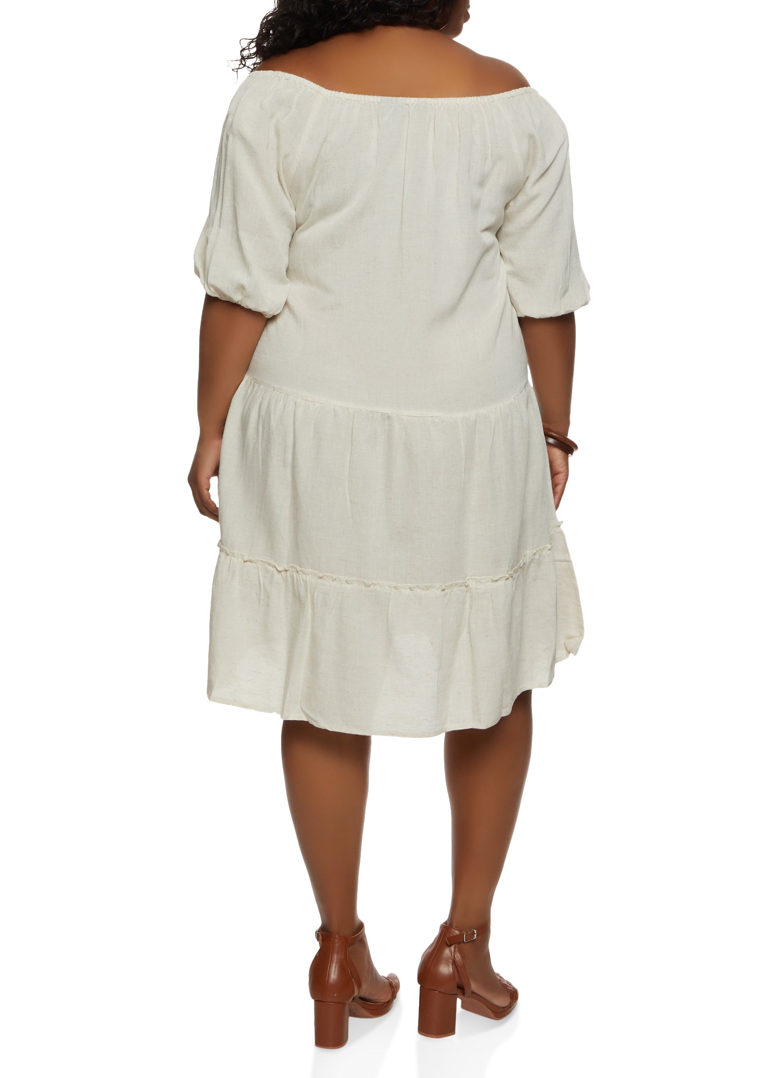 Plus size hotsell peasant dress