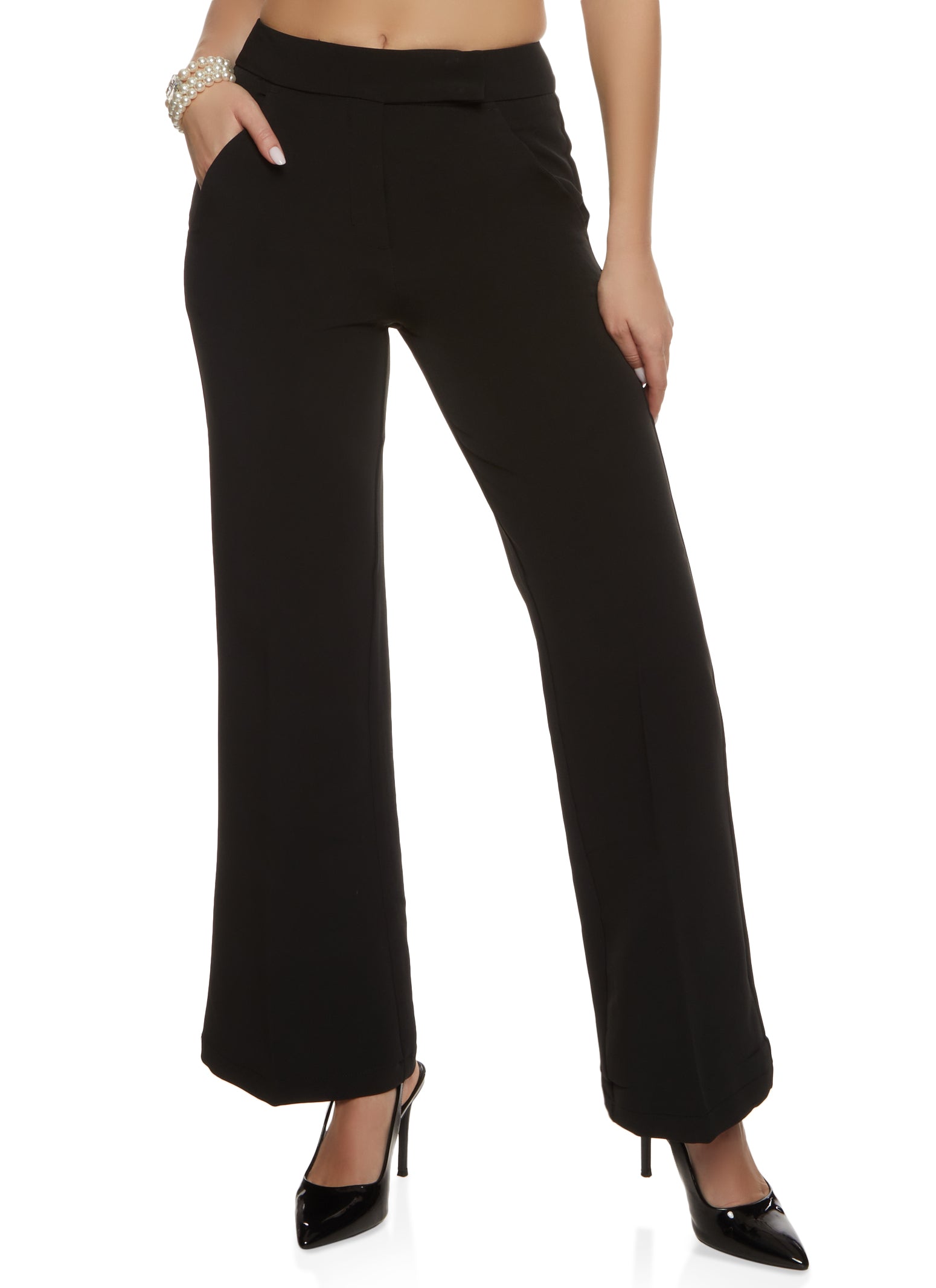 crepe-knit-high-waist-wide-leg-dress-pants