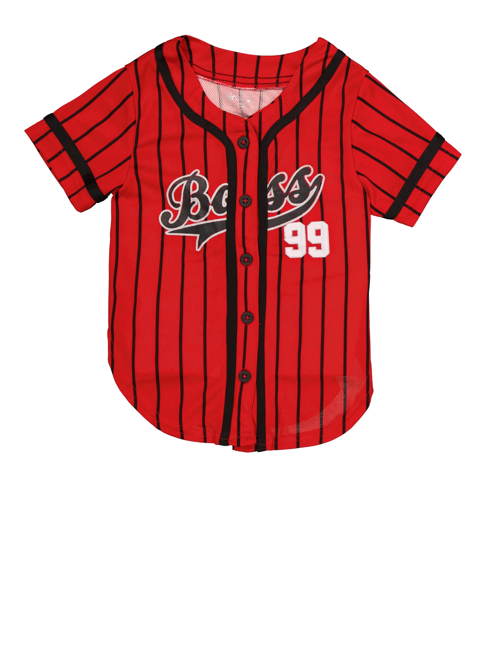 Little Girls Boss 99 Baseball Jersey Red Size 4 Rainbow Shops