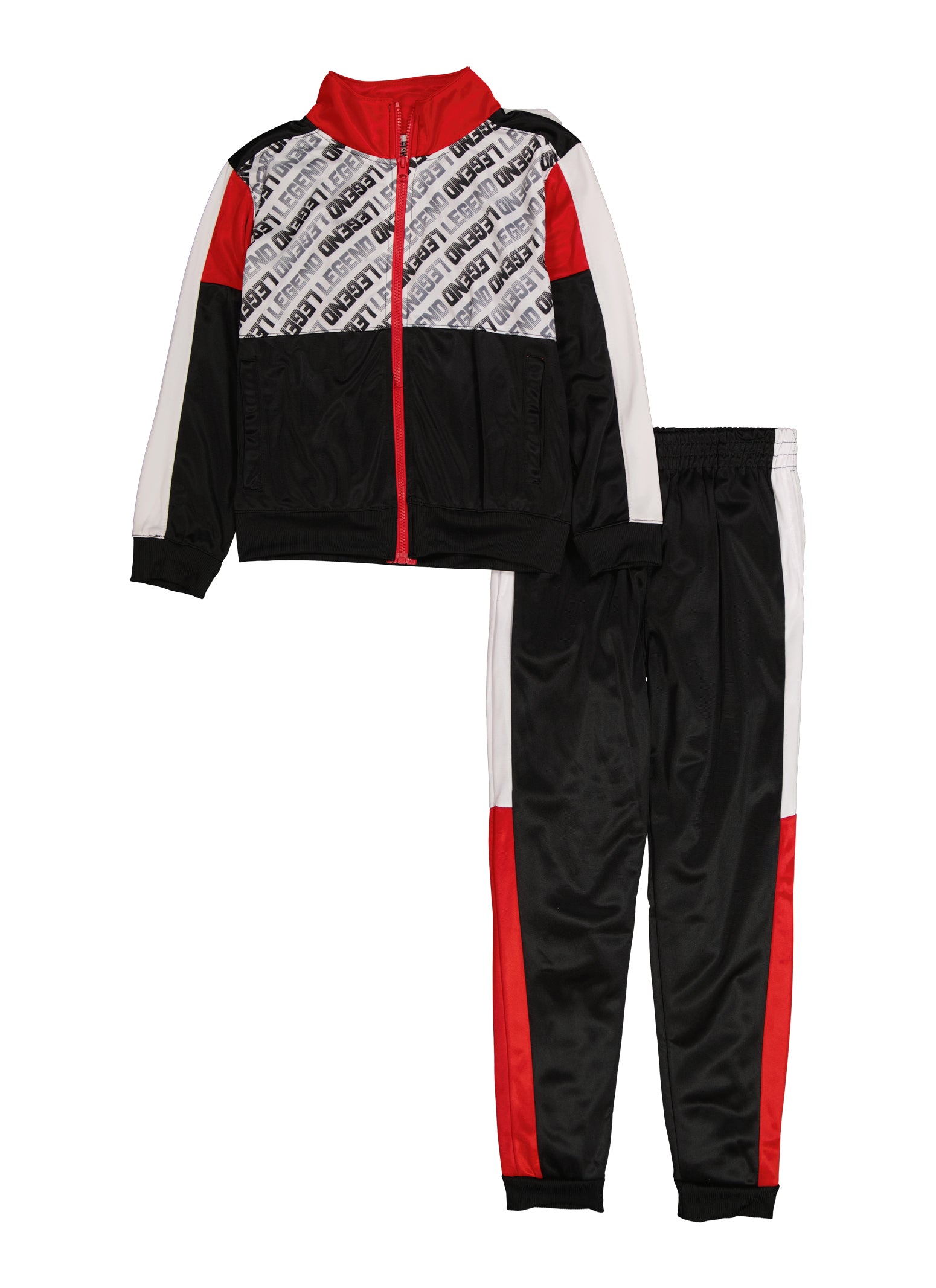 Boys Color Block Legend Graphic Track Jacket and Joggers