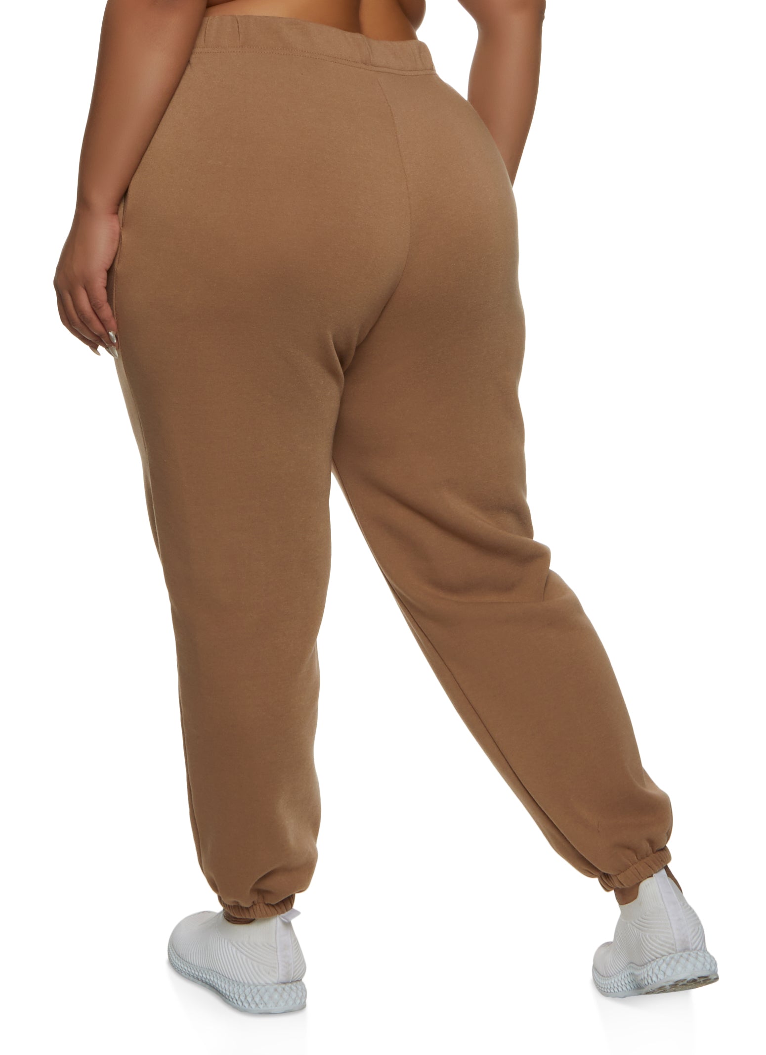 Plus Size Basic Fleece Sweatpants