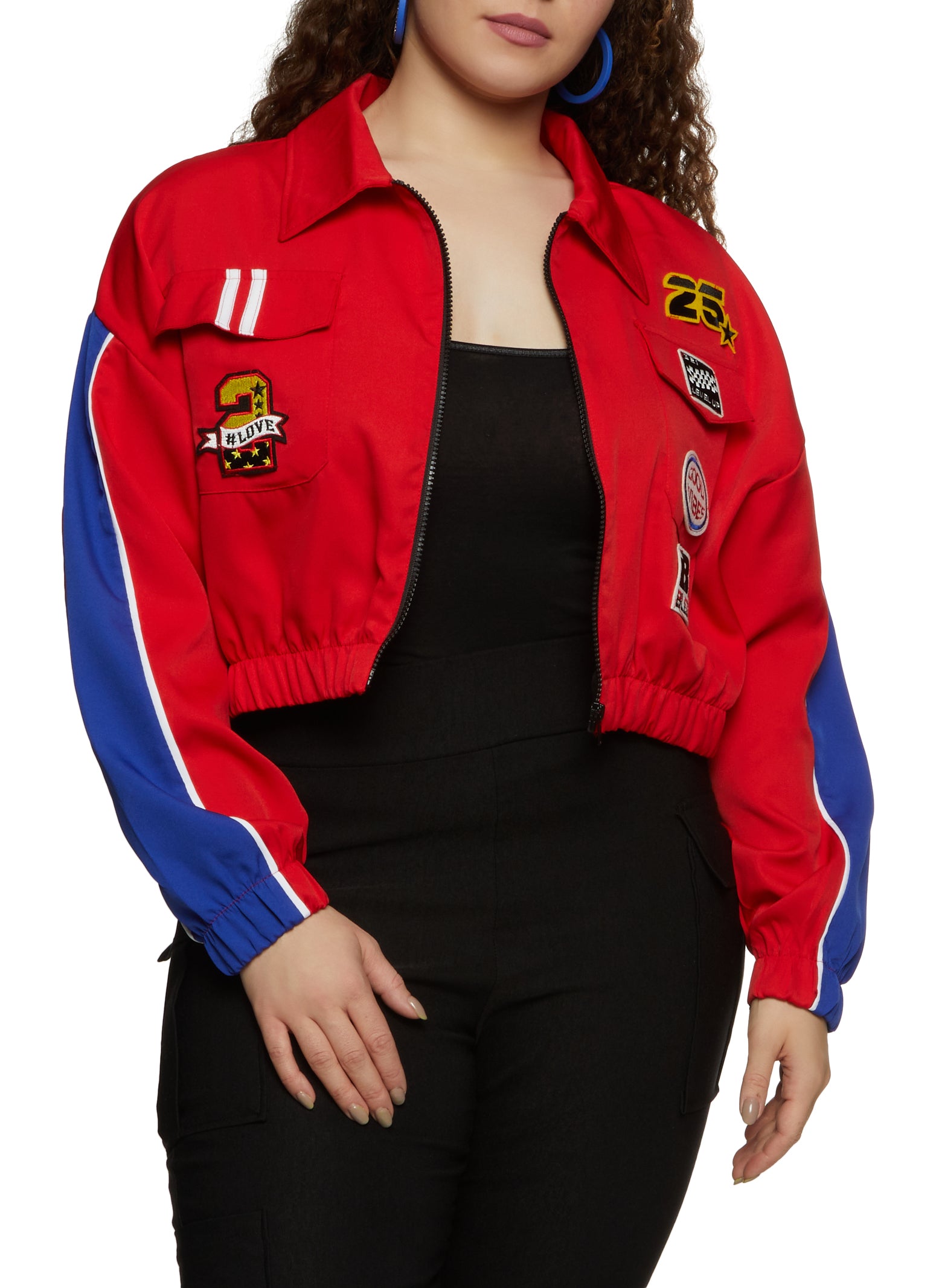 Cheap plus size on sale windbreaker