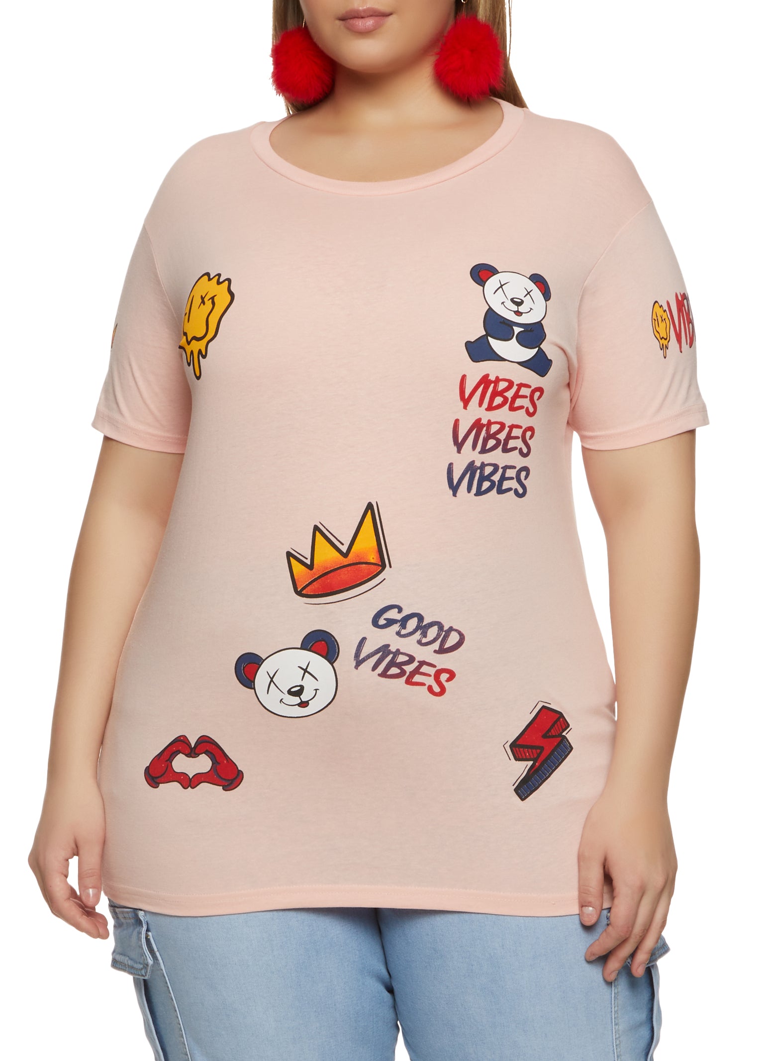 Lucky Brand Women's Graphic T-Shirt. Plus Sizes Available.